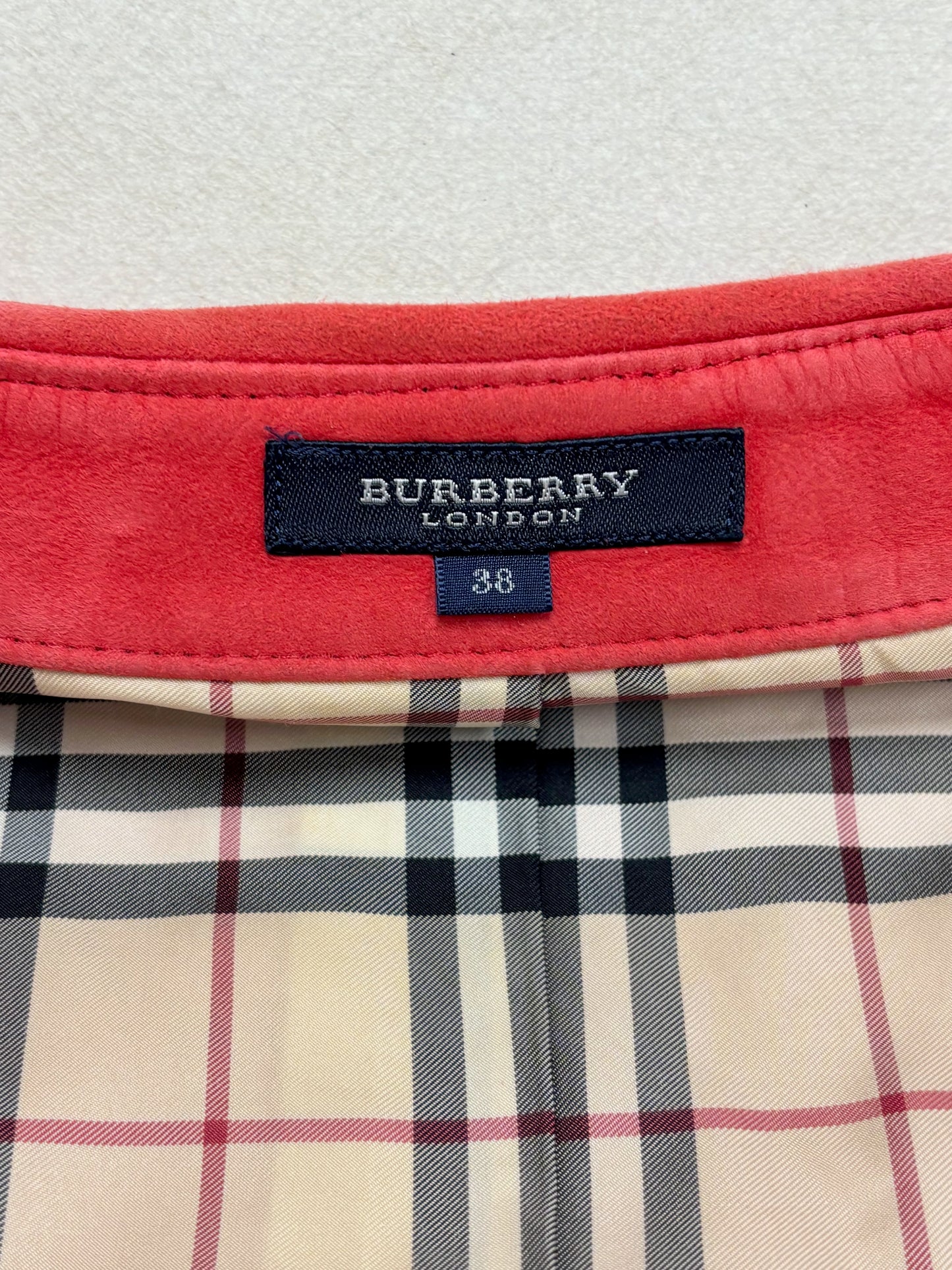 BURBERRY Veste Daim