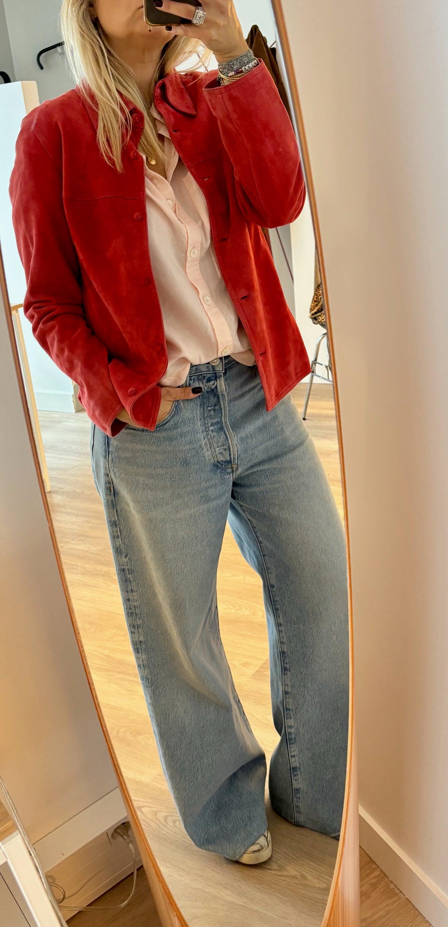 BURBERRY Veste Daim