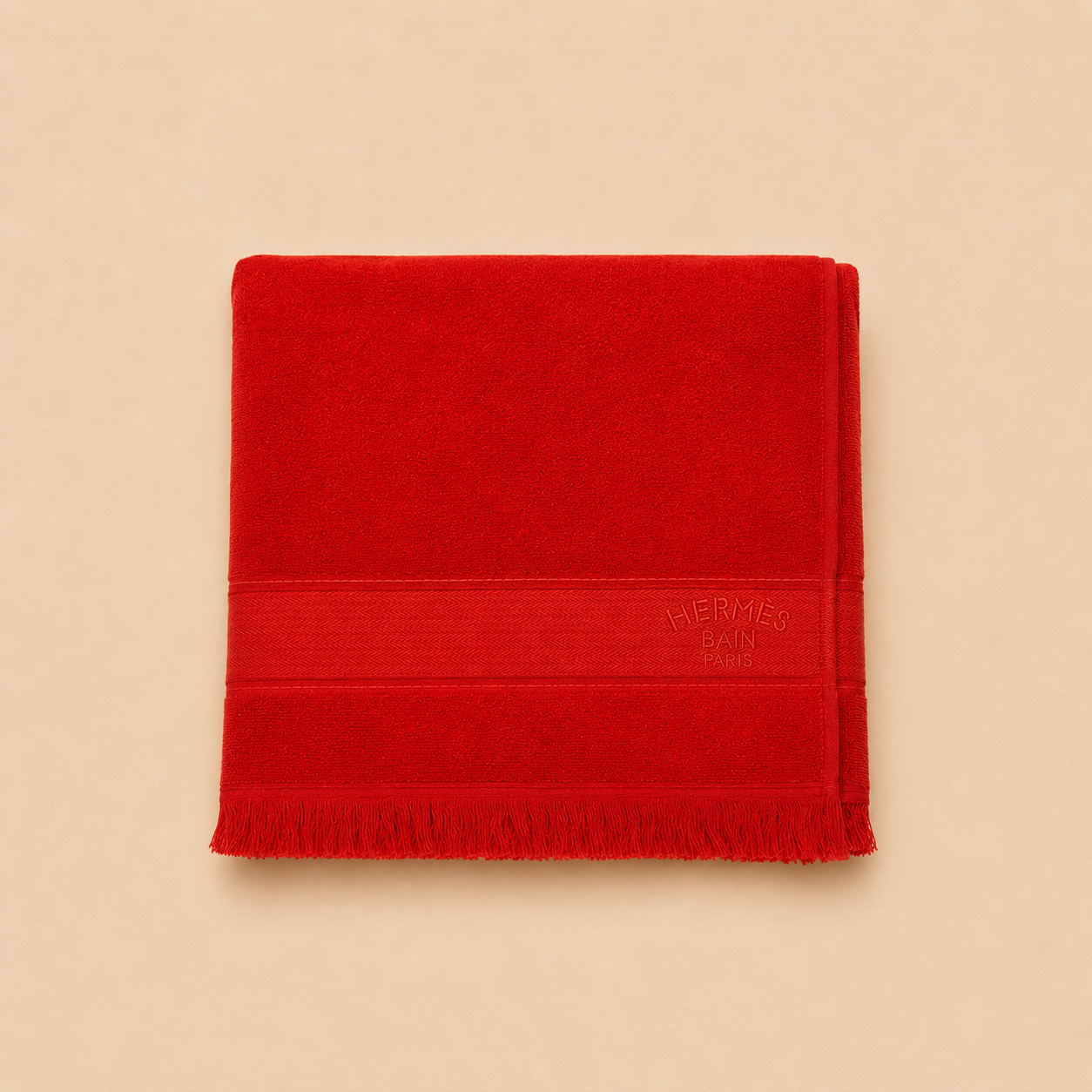 HERMÈS Drap de plage Yachting GM