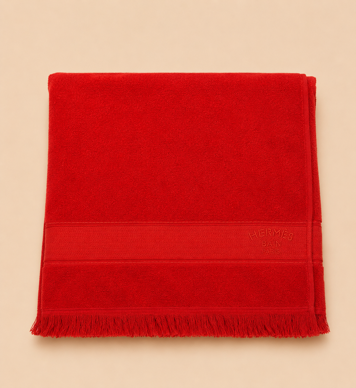 HERMÈS Drap de plage Yachting GM