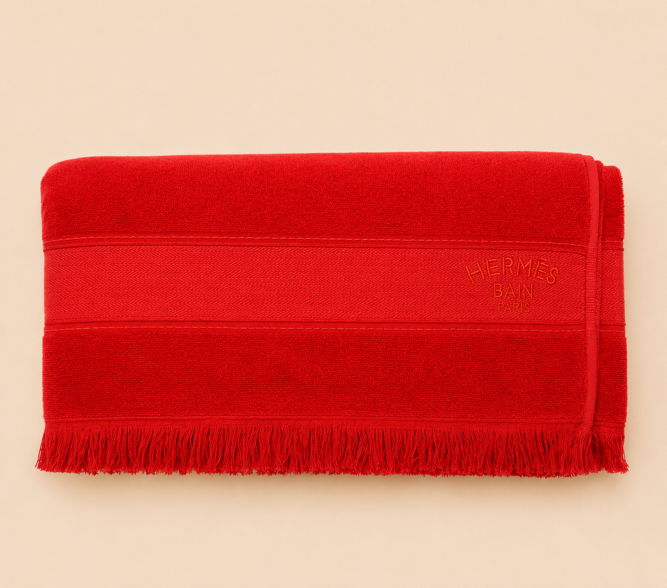 HERMÈS Drap de plage Yachting GM