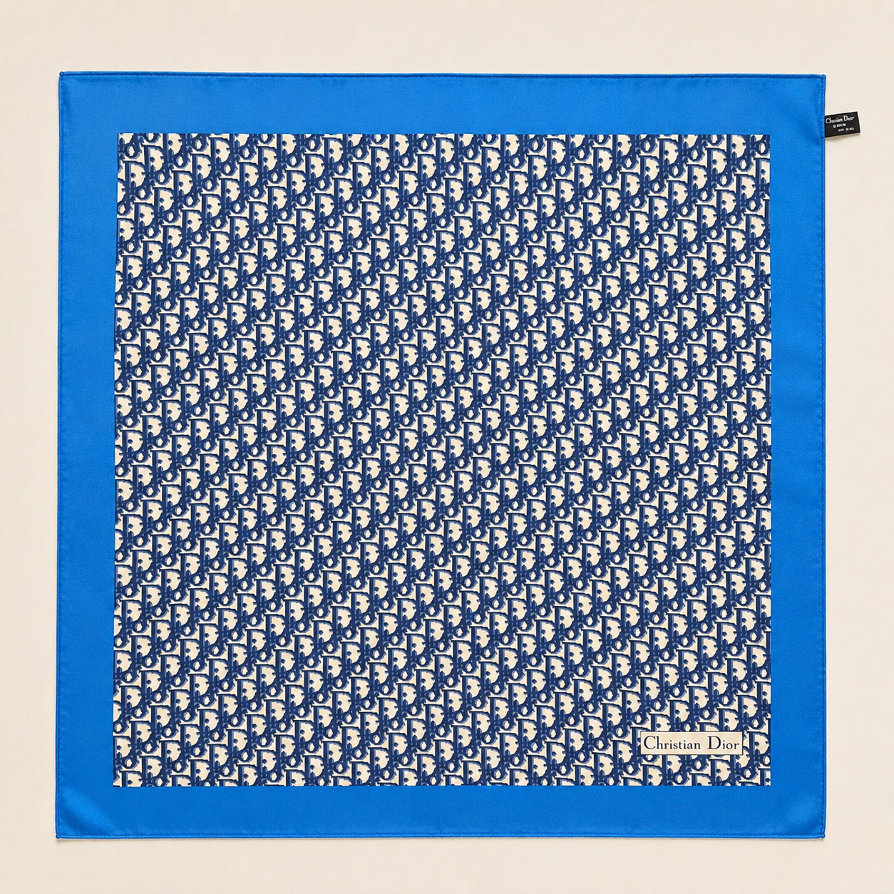 DIOR Foulard Carré Oblique en soie