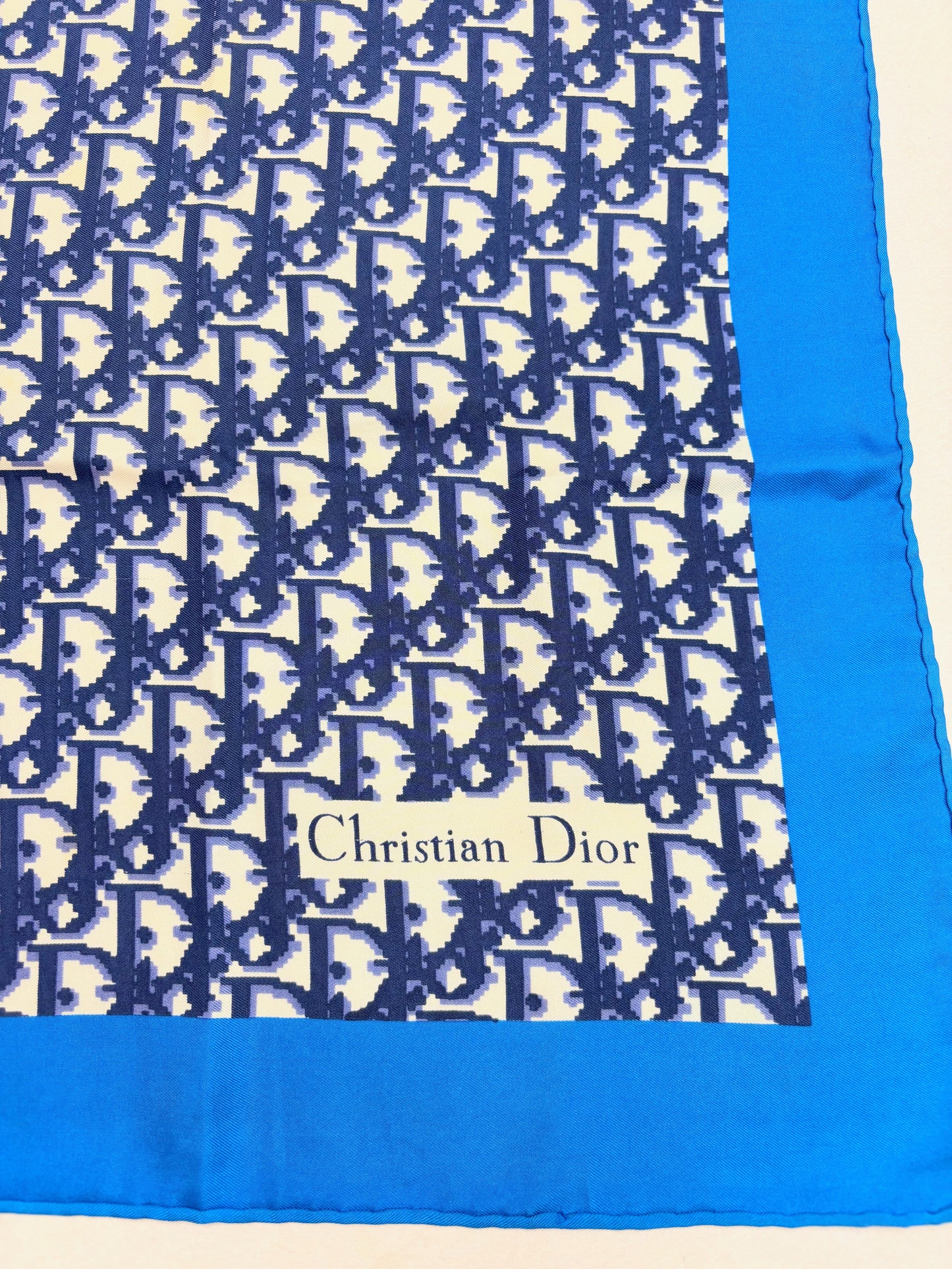 DIOR Foulard Carré Oblique en soie