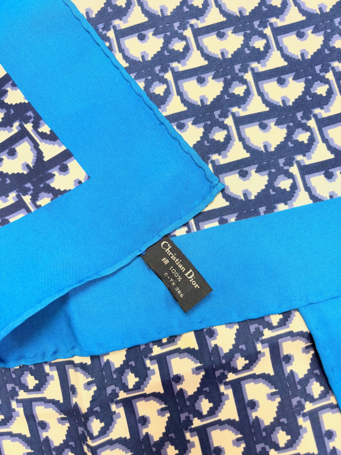 DIOR Foulard Carré Oblique en soie