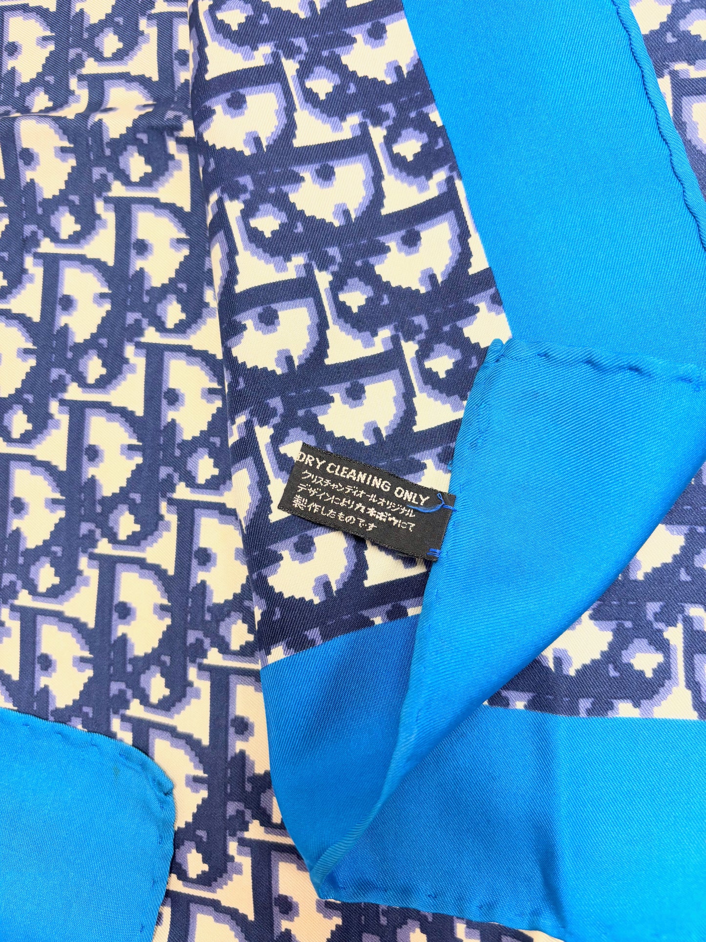 DIOR Foulard Carré Oblique en soie