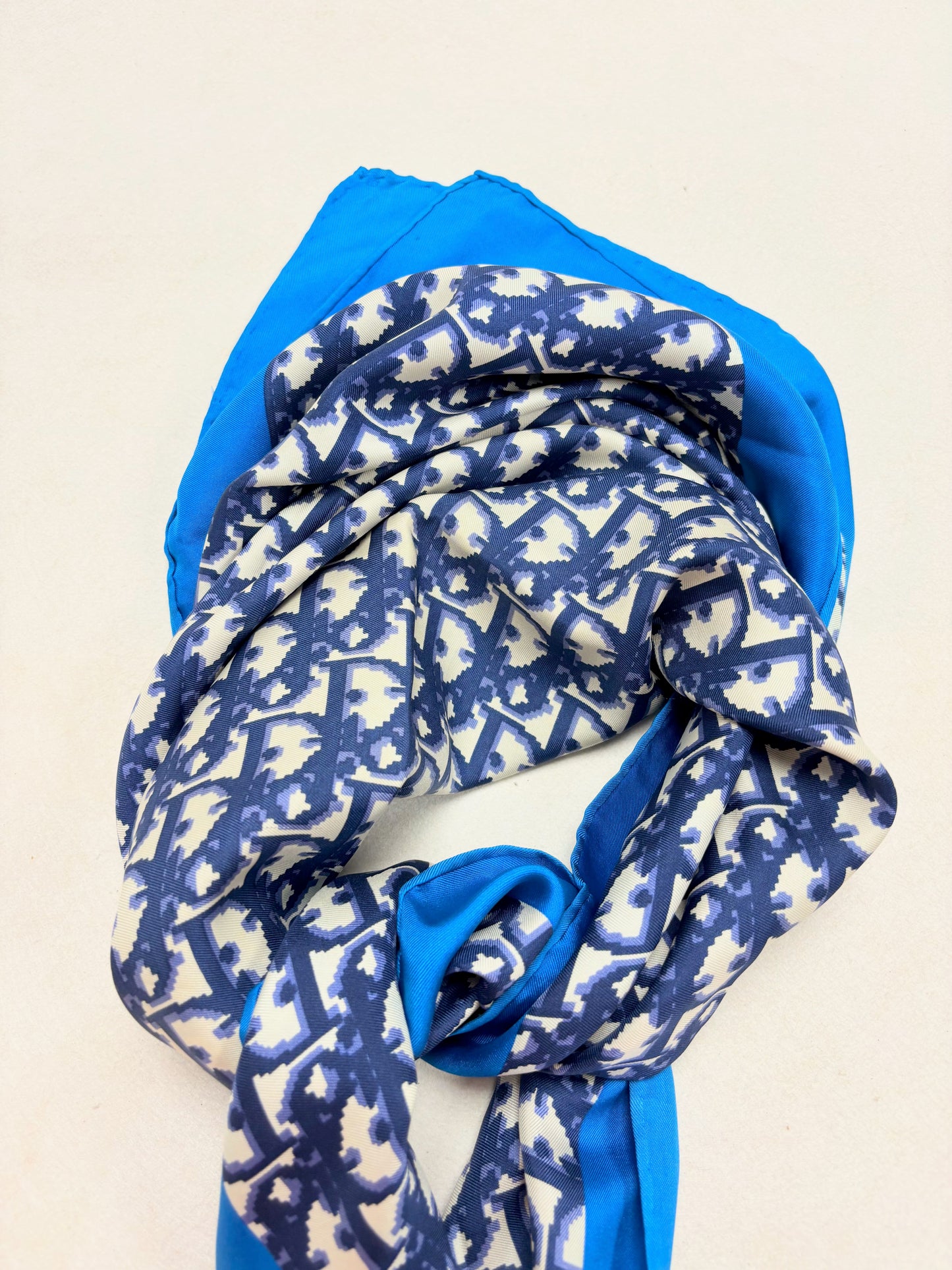 DIOR Foulard Carré Oblique en soie