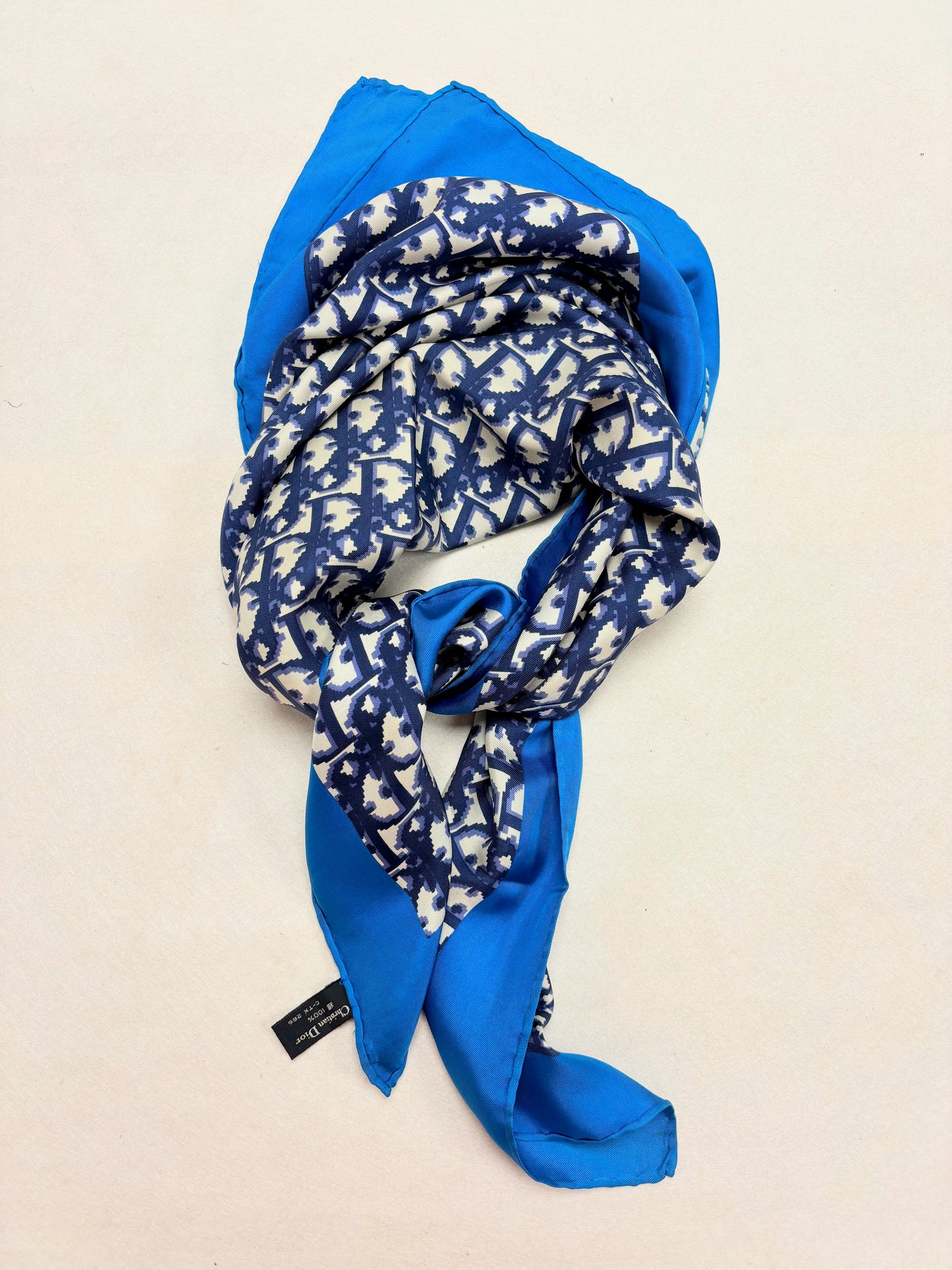 DIOR Foulard Carré Oblique en soie