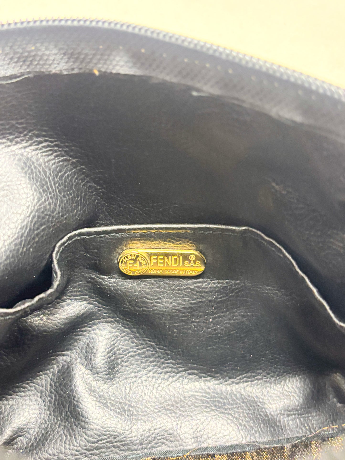 FENDI Sac Zucca Lamé