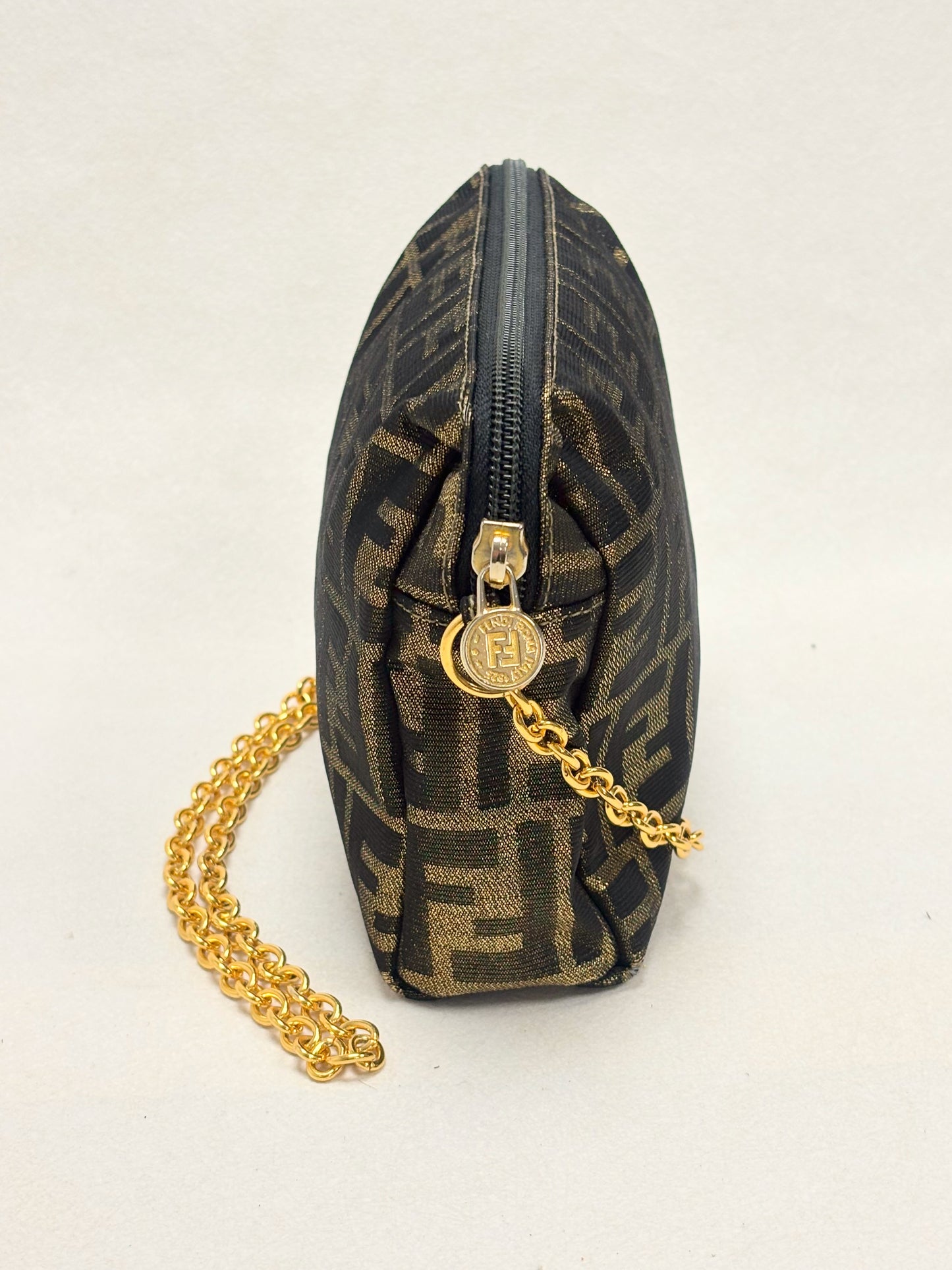 FENDI Sac Zucca Lamé