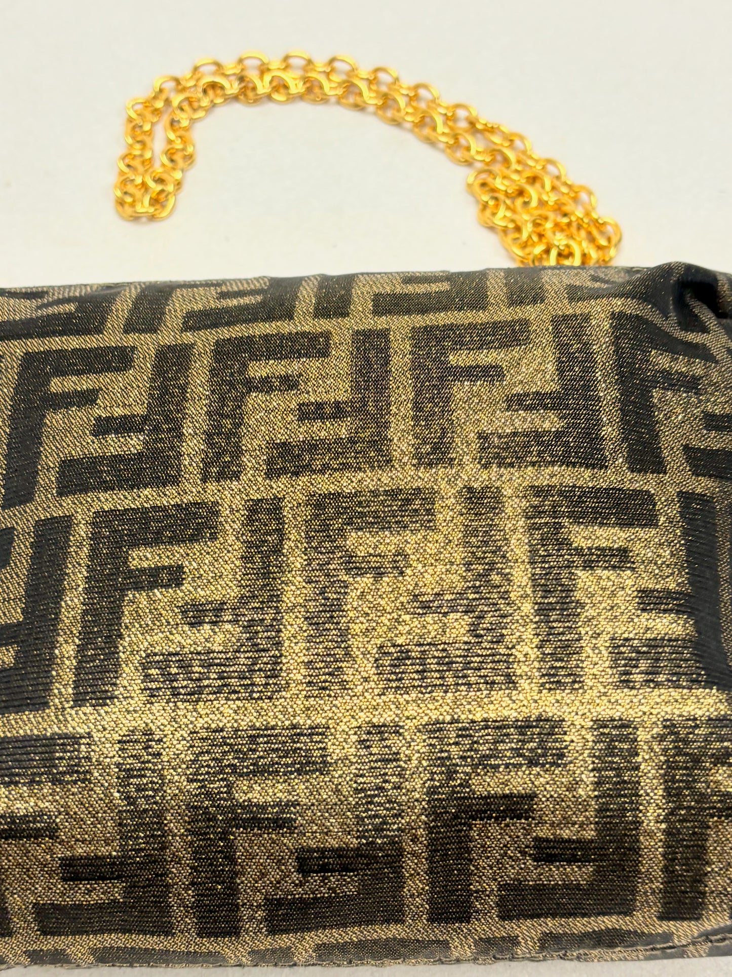 FENDI Sac Zucca Lamé