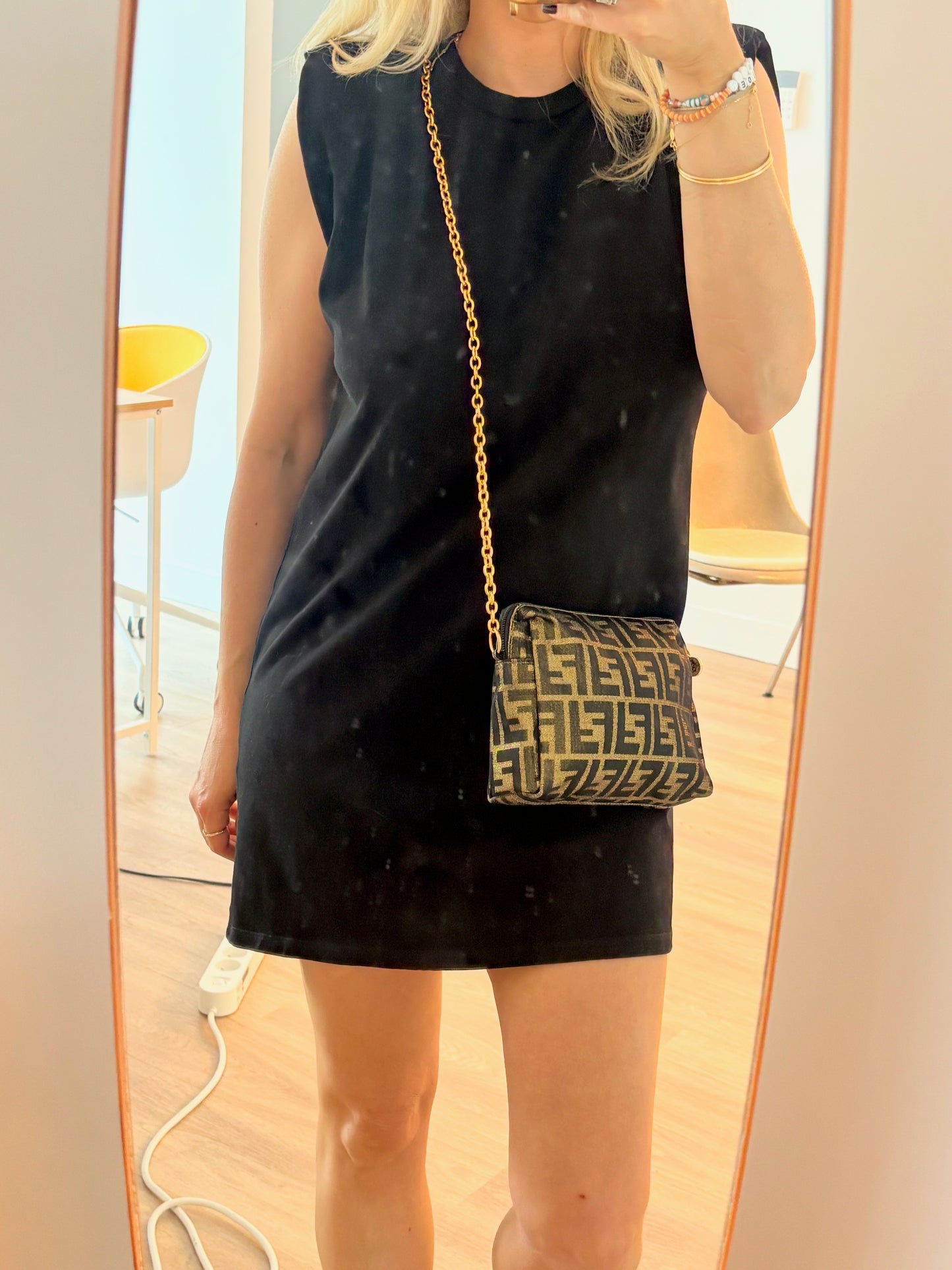FENDI Sac Zucca Lamé