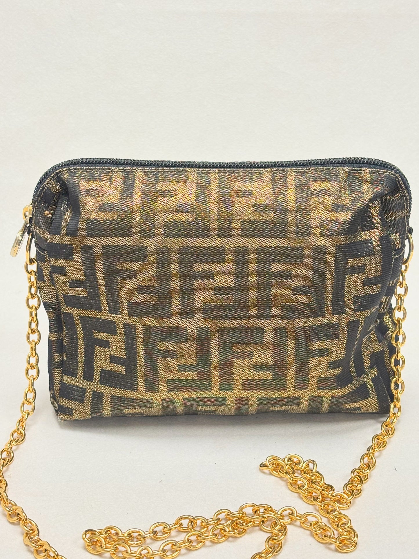 FENDI Sac Zucca Lamé