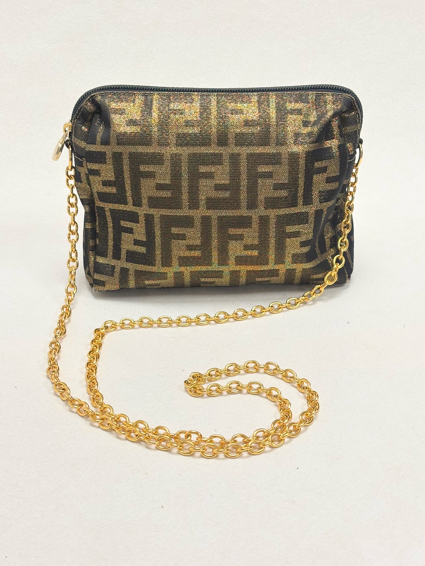FENDI Sac Zucca Lamé