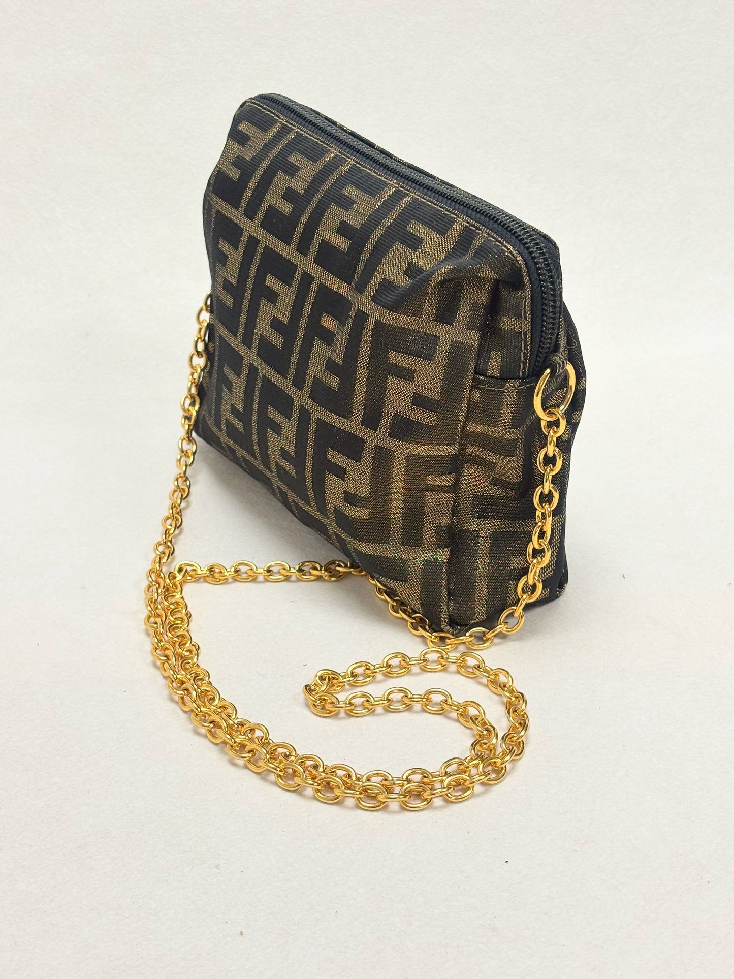 FENDI Sac Zucca Lamé