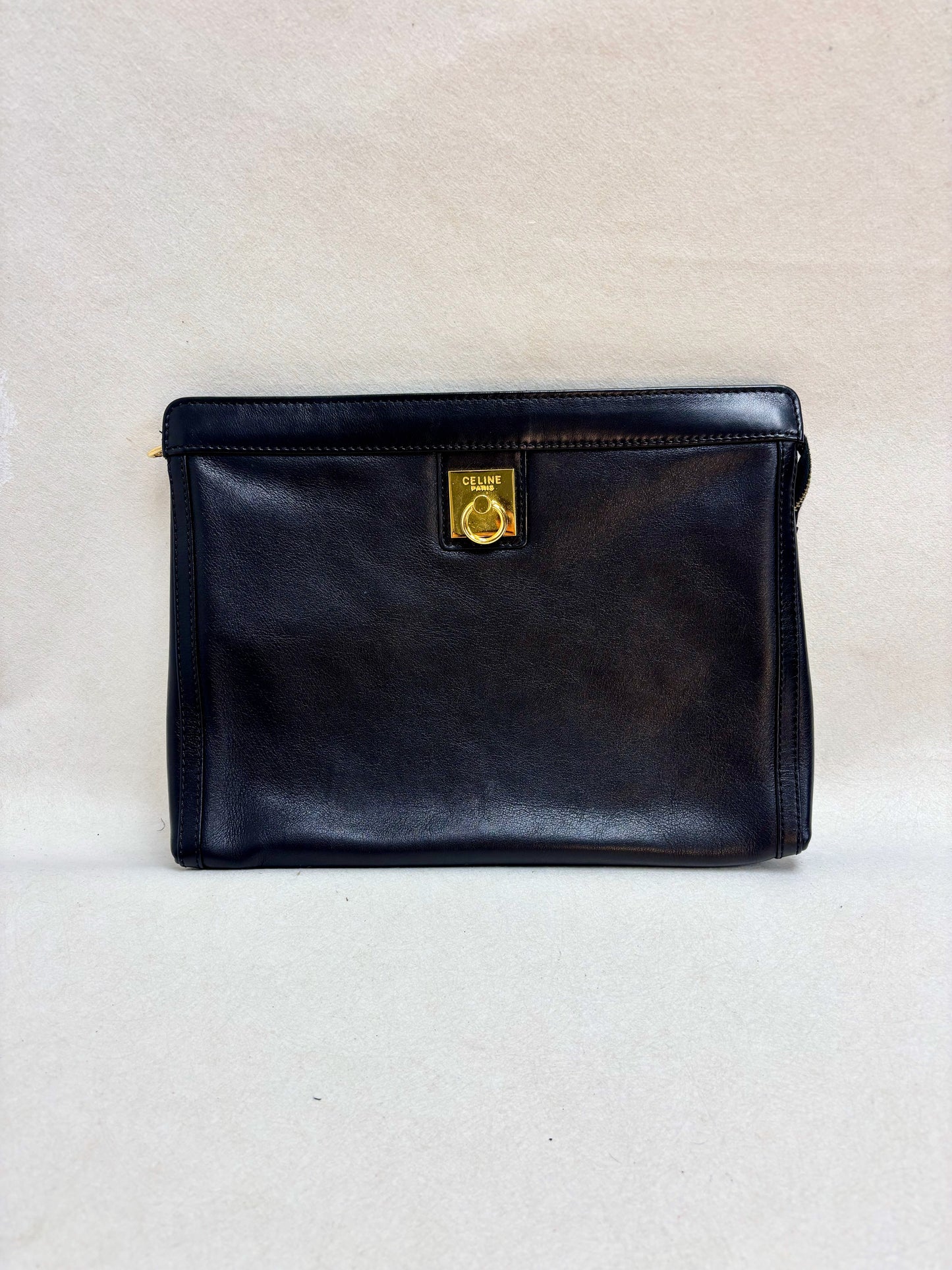 CÉLINE Pochette en cuir