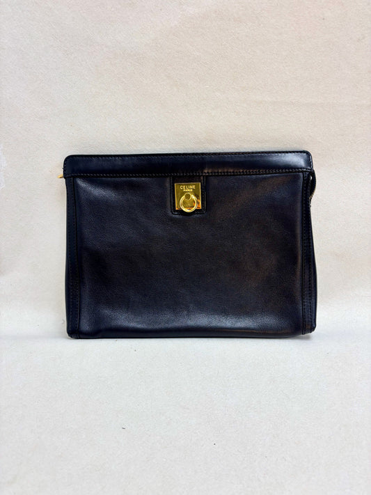 CÉLINE Pochette en cuir