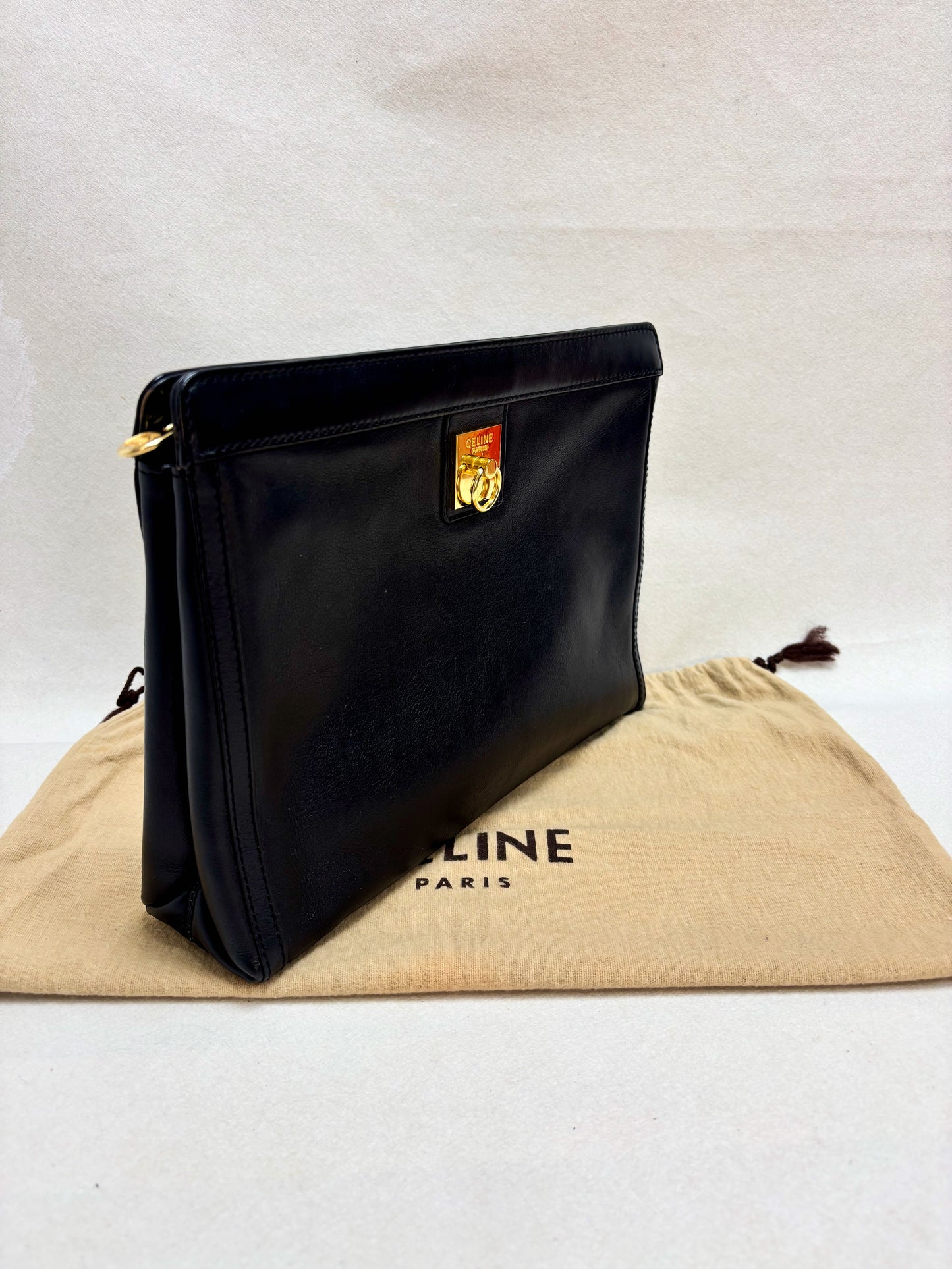 CÉLINE Pochette en cuir