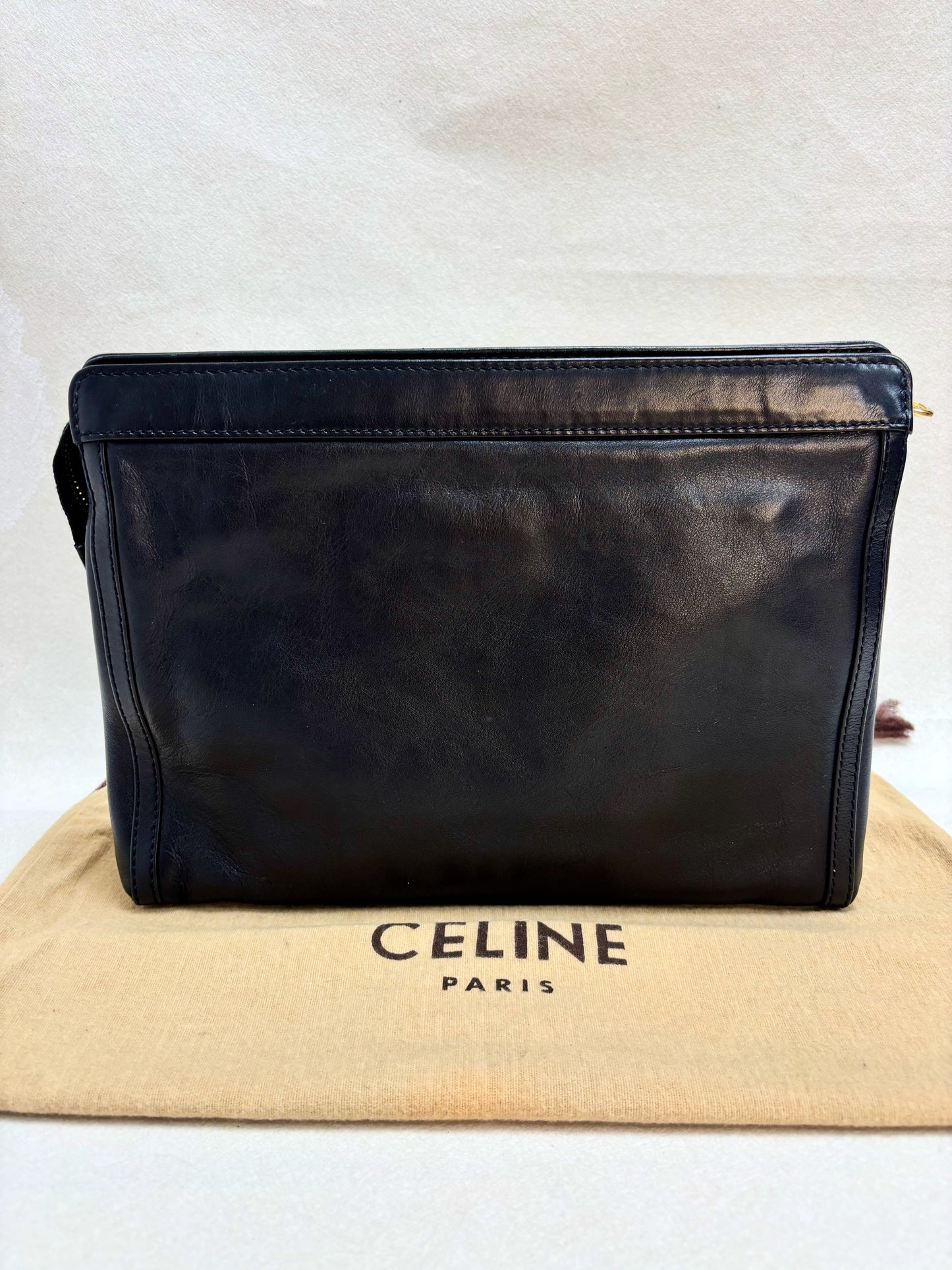 CÉLINE Pochette en cuir