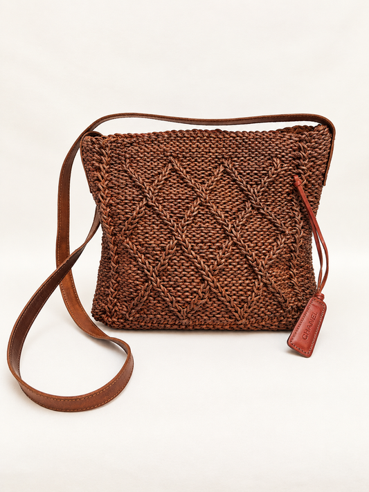 CHANEL Braided Leather Bag