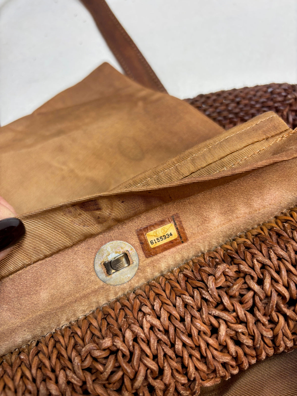 CHANEL Sac Cuir tressé