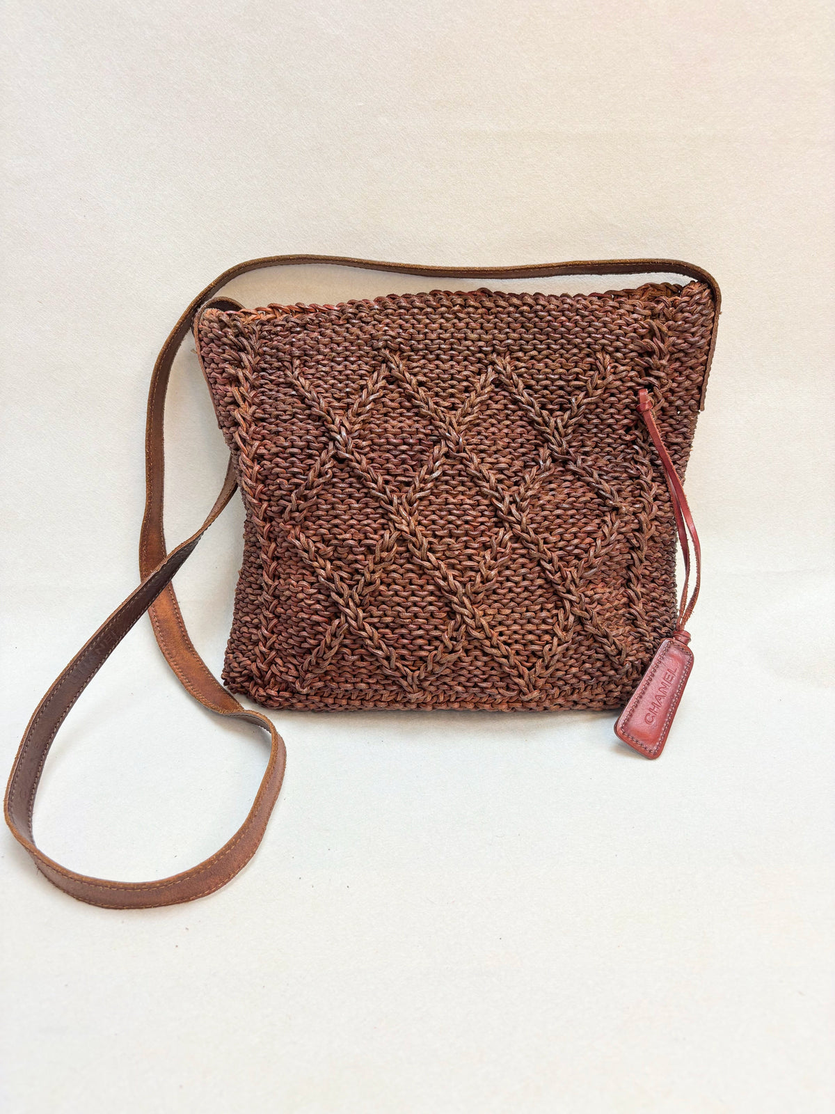 CHANEL Sac Cuir tressé