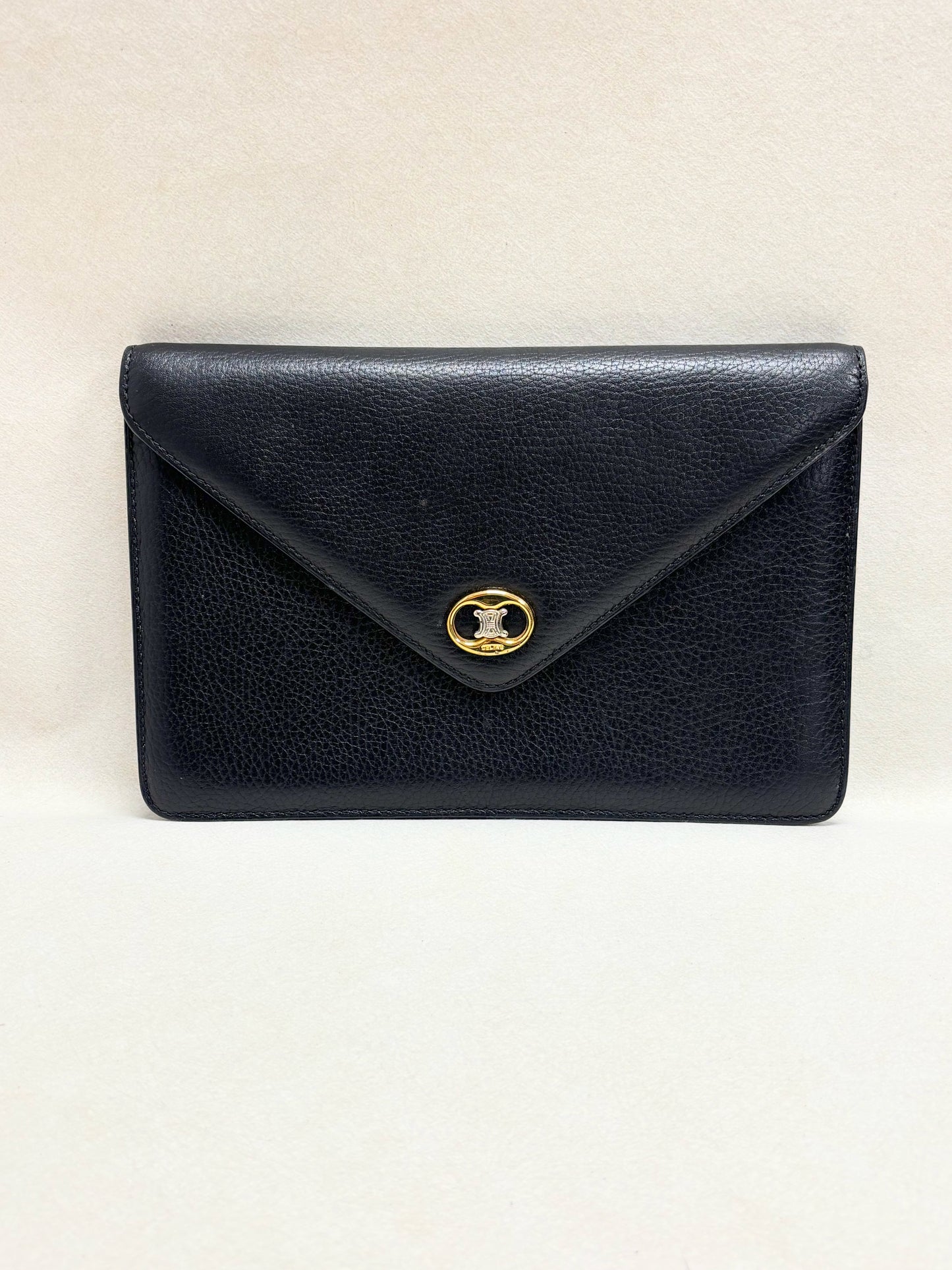 CÉLINE Pochette Cuir Grainé