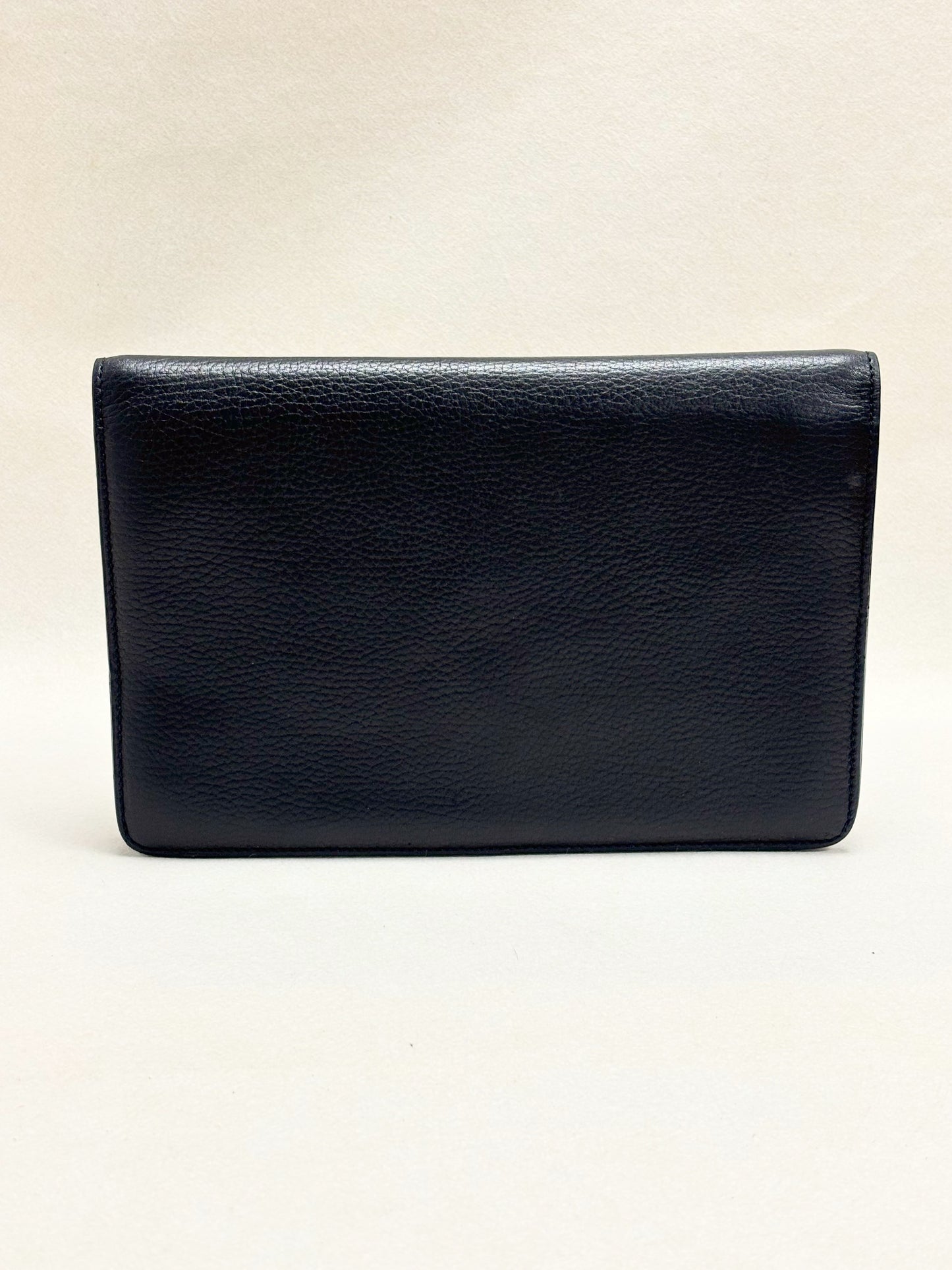 CÉLINE Pochette Cuir Grainé