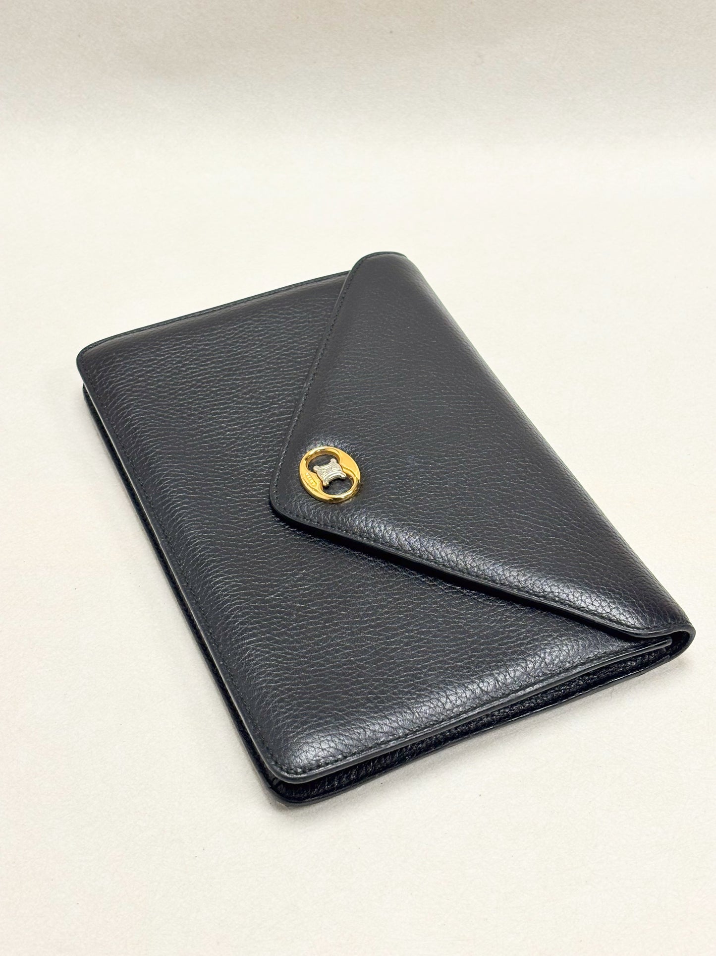 CÉLINE Pochette Cuir Grainé