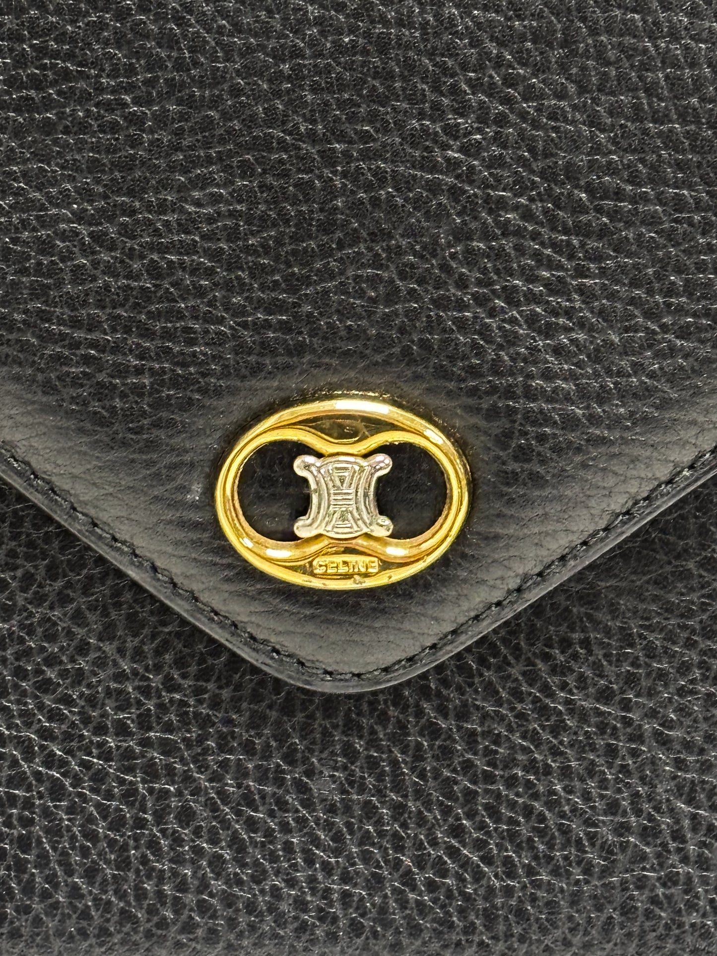 CÉLINE Pochette Cuir Grainé