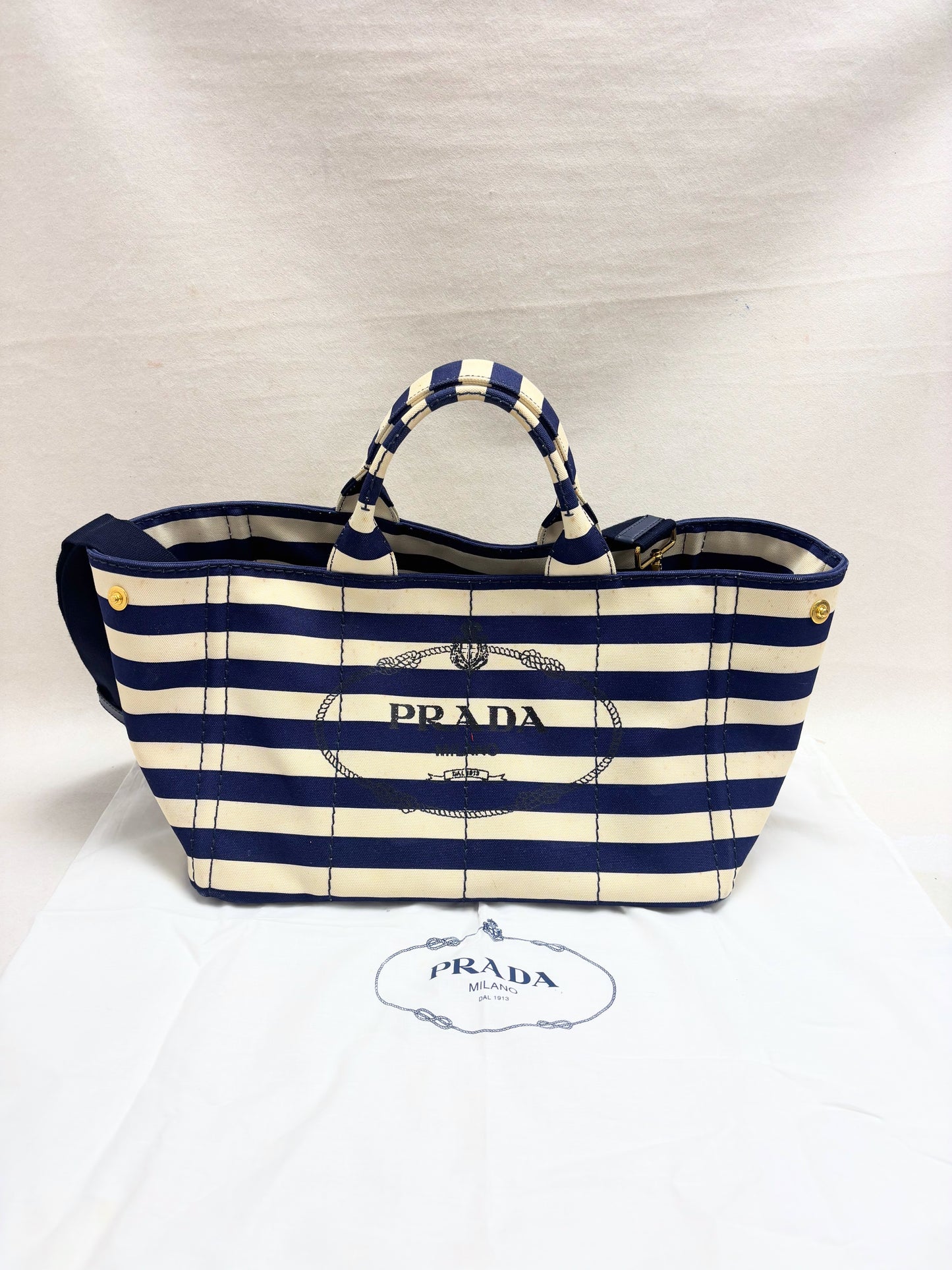 PRADA Sac Cabas Canapa GM