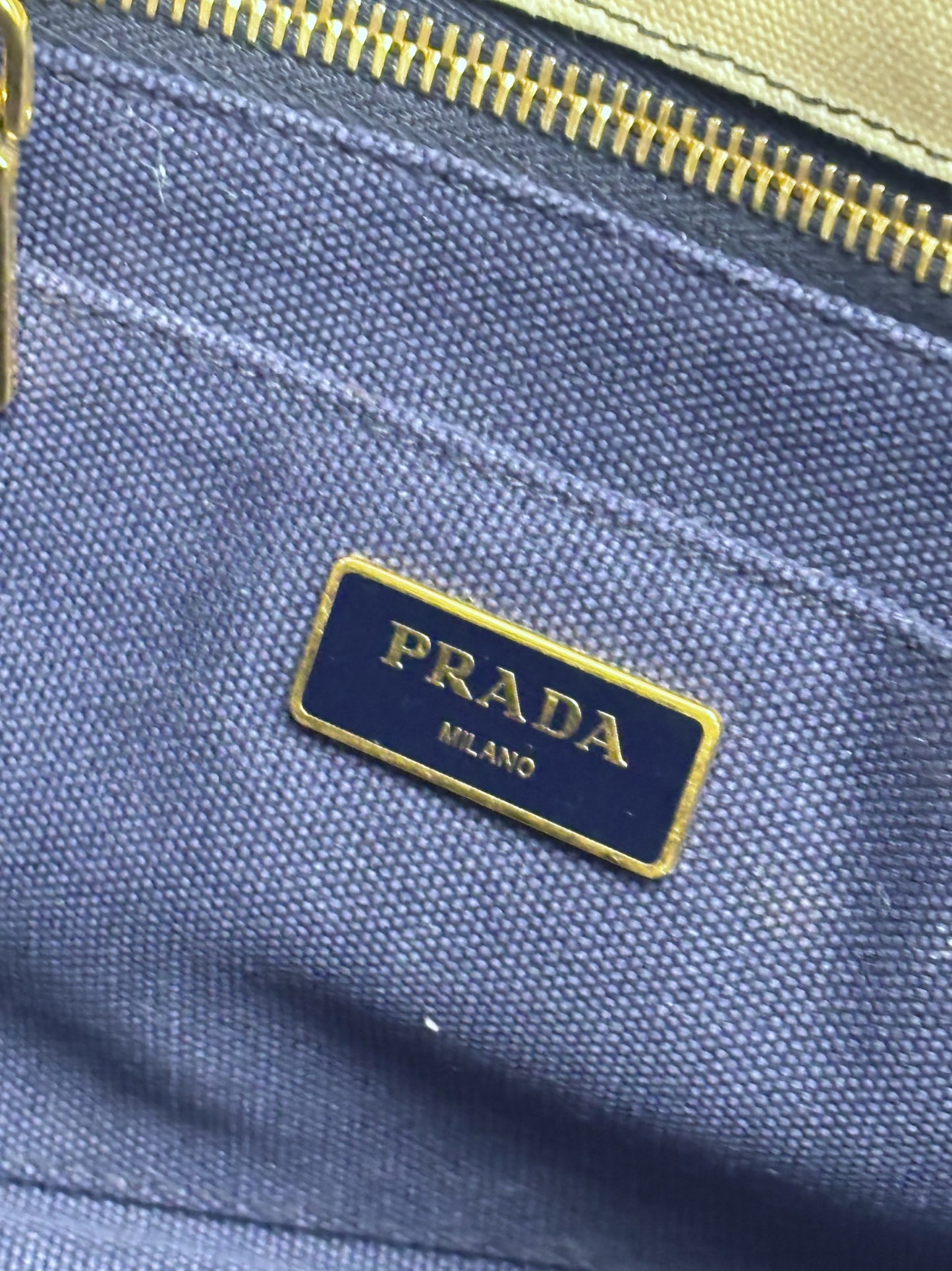 PRADA Sac Cabas Canapa GM