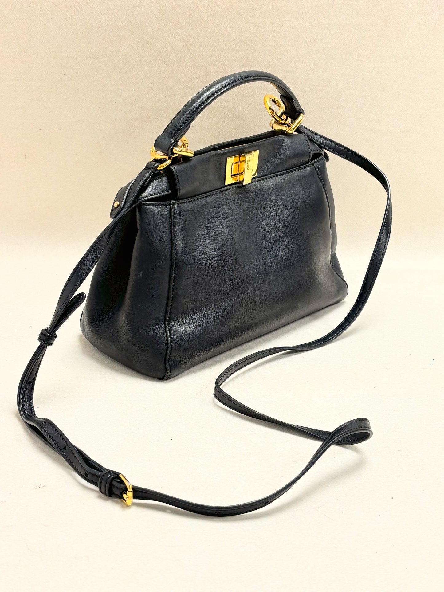 FENDI Sac Peekaboo Small en cuir