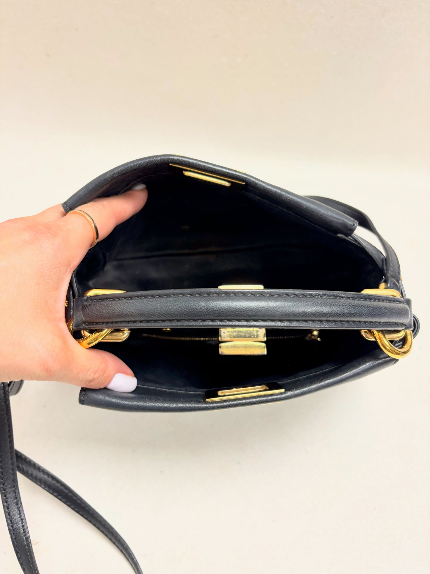 FENDI Sac Peekaboo Small en cuir