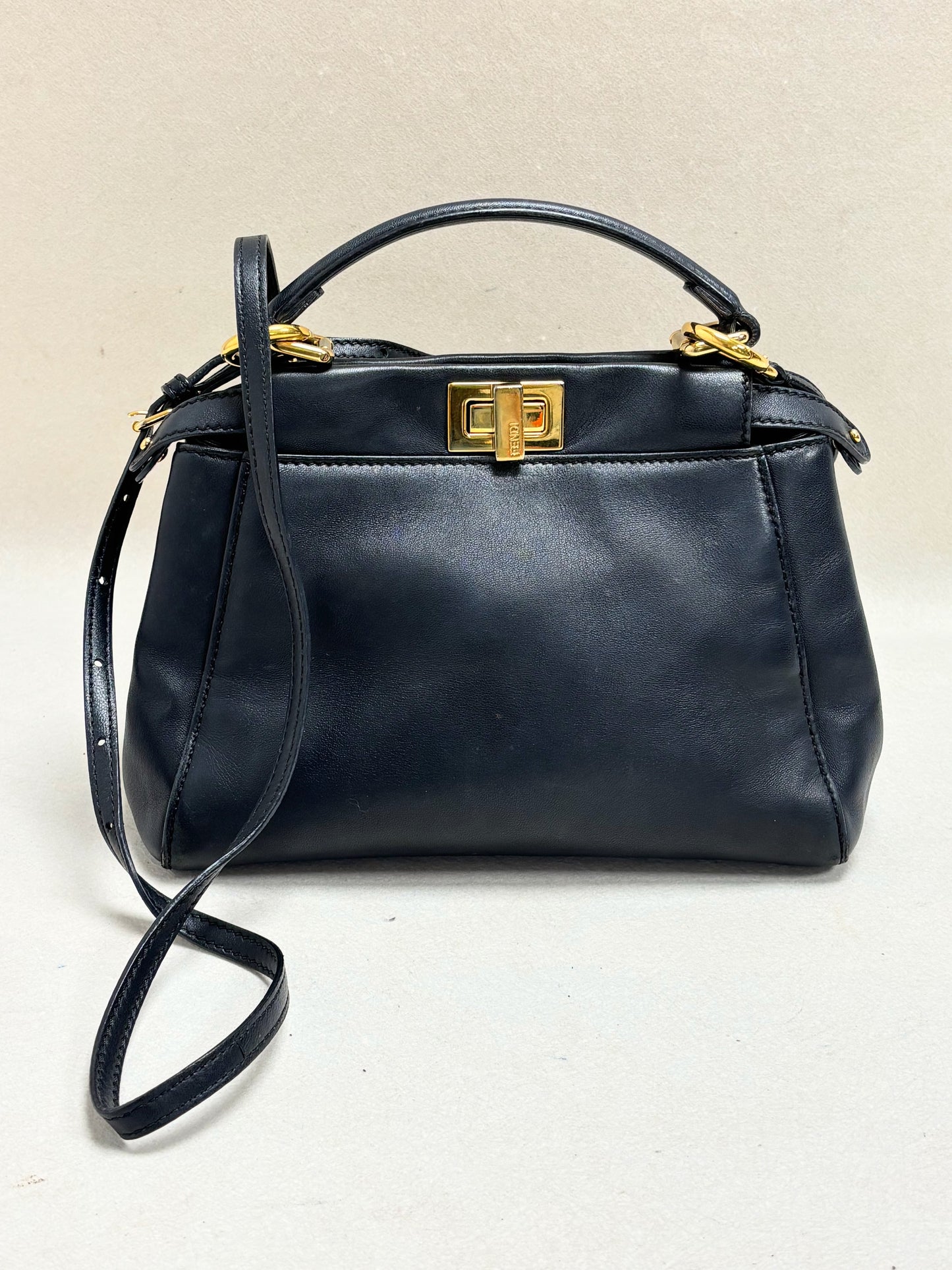 FENDI Sac Peekaboo Small en cuir