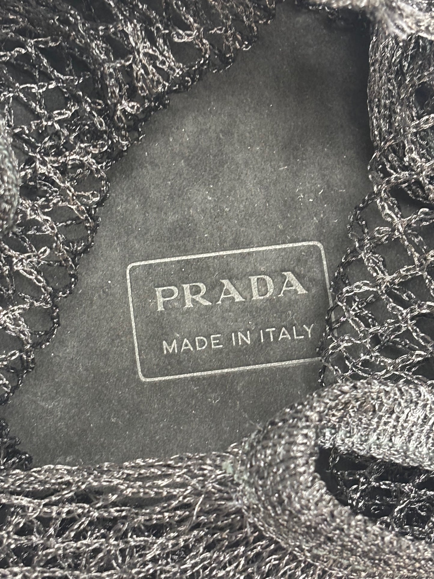 PRADA Sac Cabas Résille