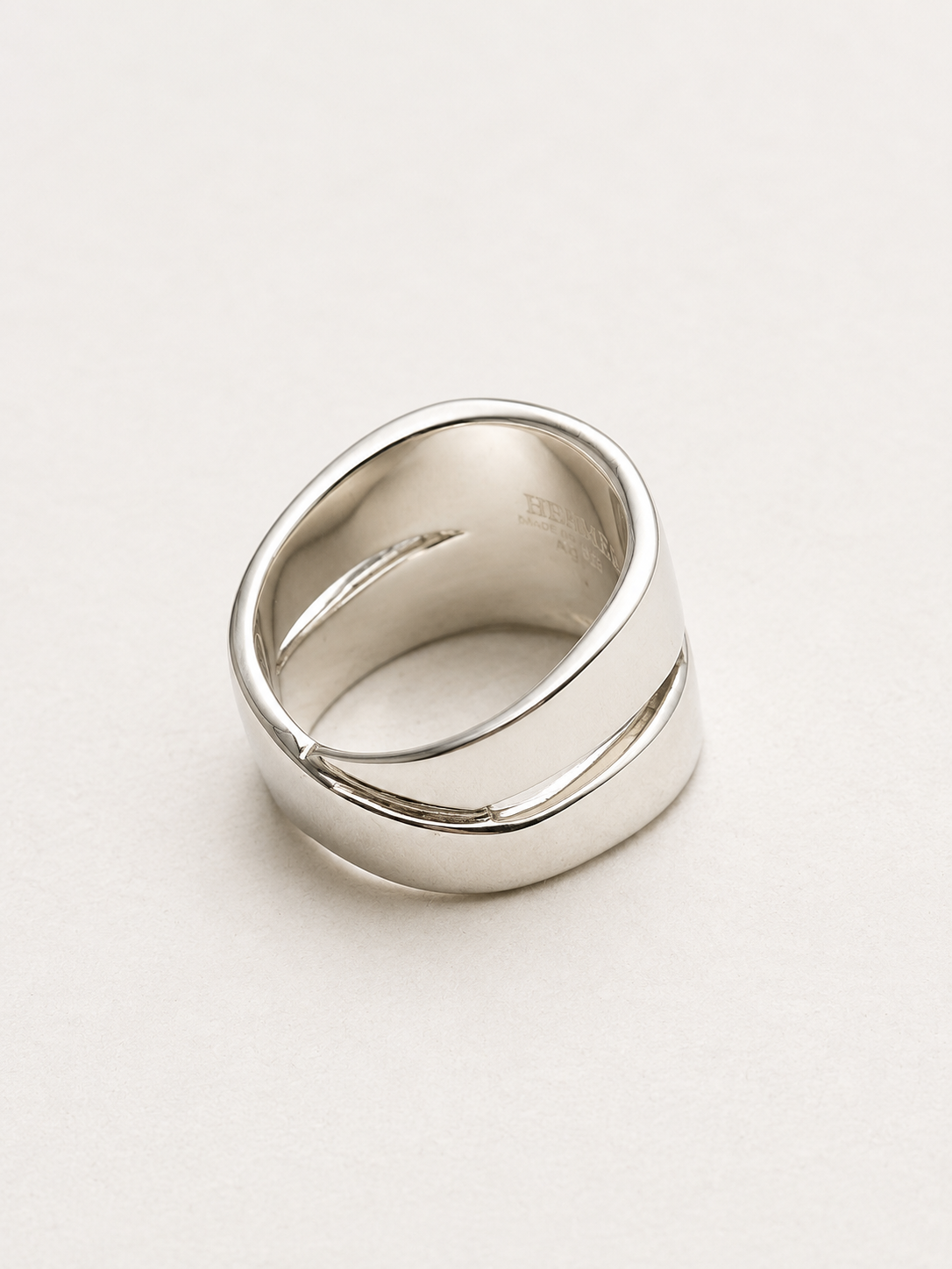 HERMÈS Bague Argent