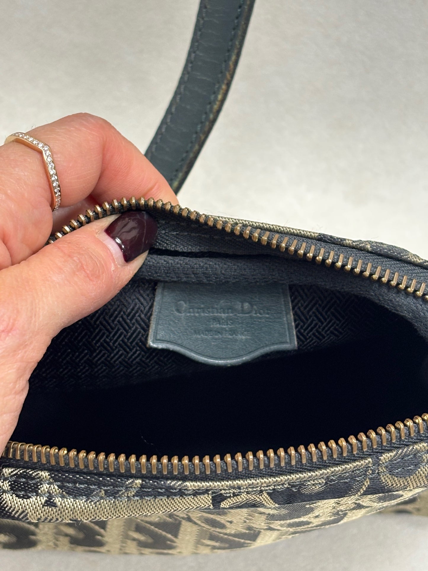 CHRISTIAN DIOR Sac Toile Oblique