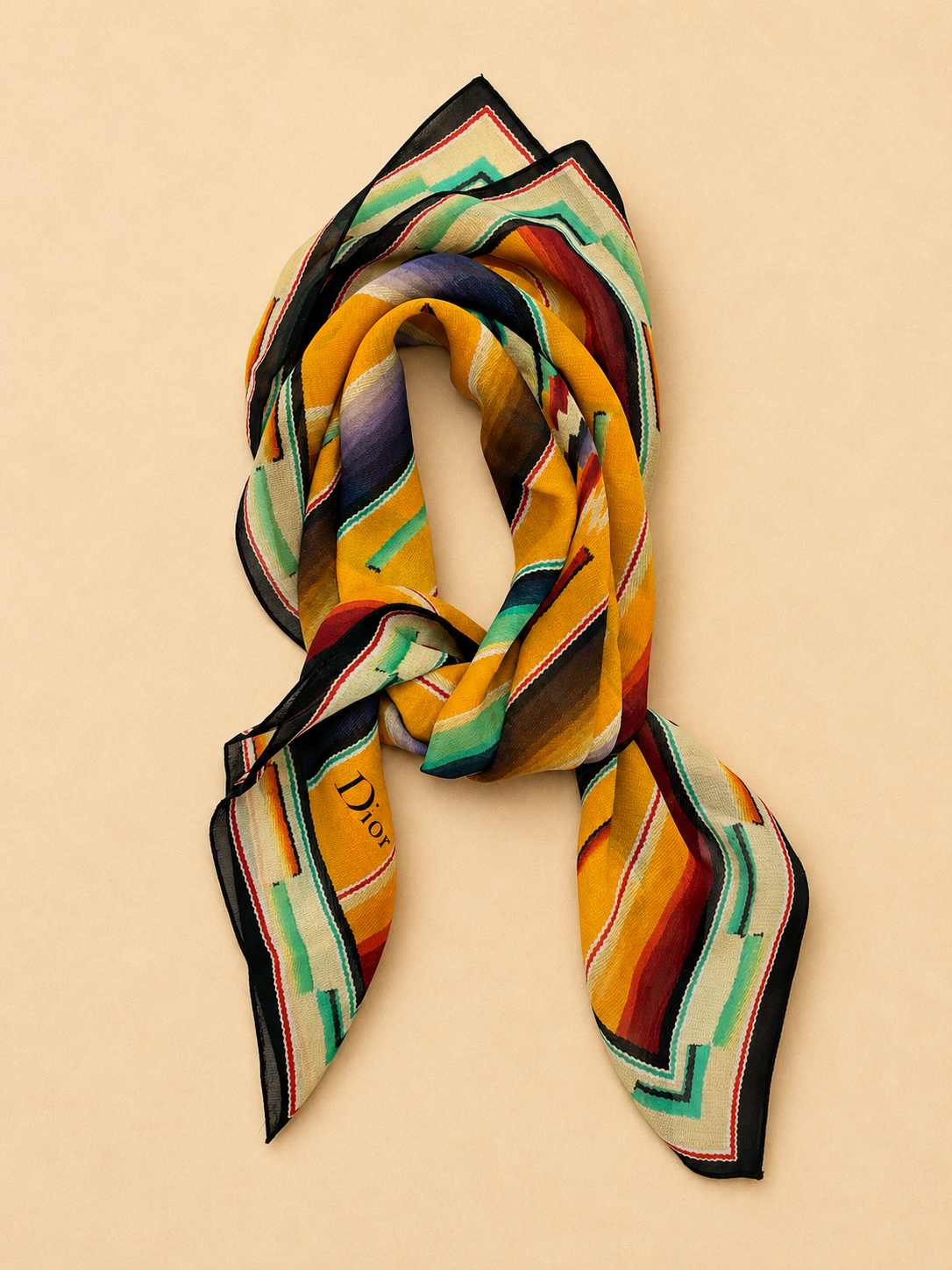 DIOR Foulard Carré en soie 2002