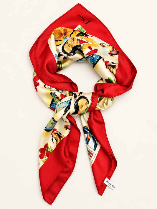 DIOR Foulard Carré en soie 2002