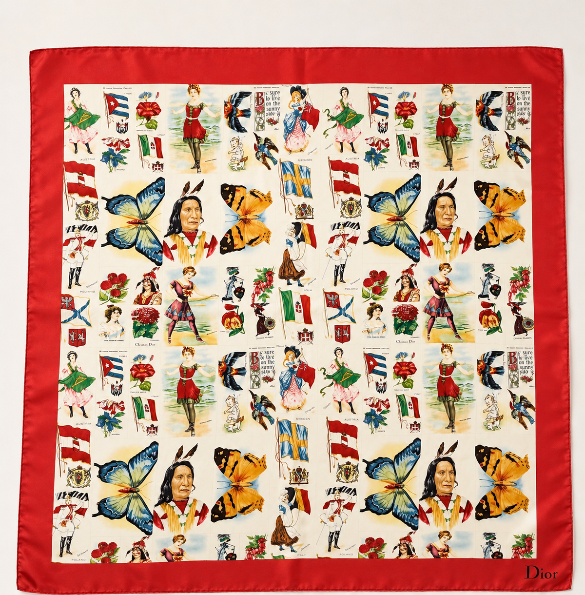 DIOR Foulard Carré en soie 2002