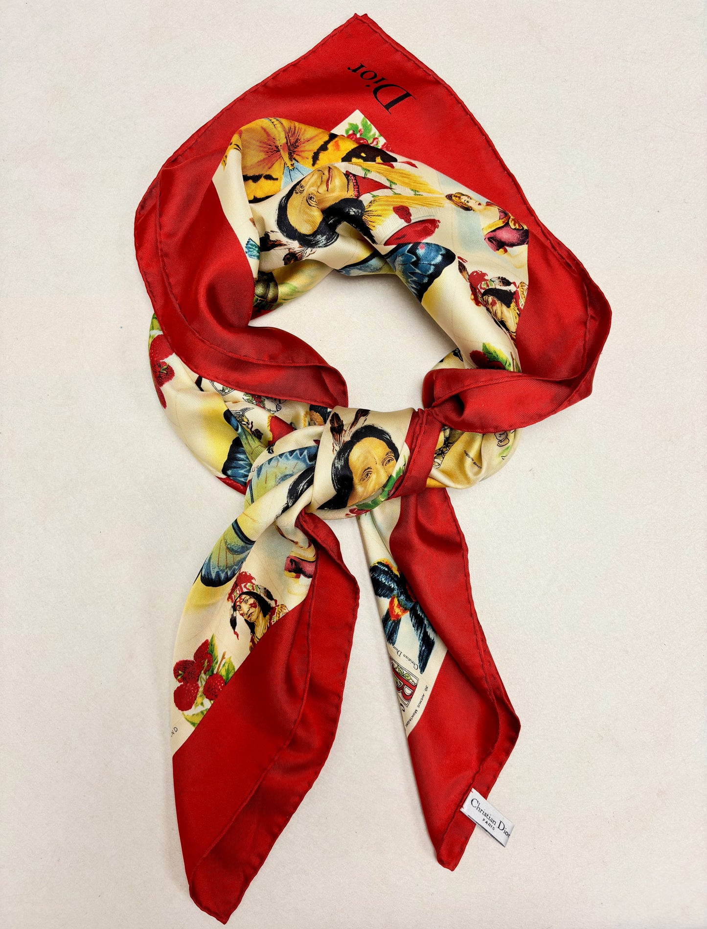 DIOR Foulard Carré en soie 2002