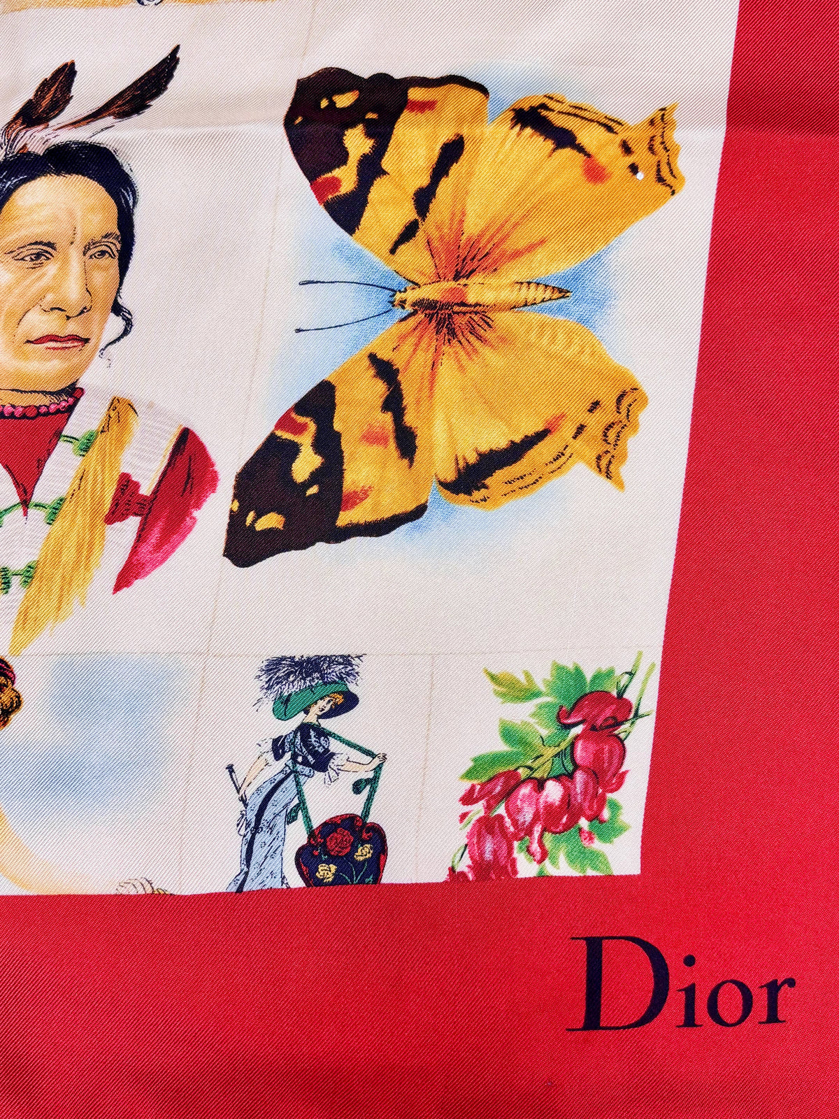 DIOR Foulard Carré en soie 2002