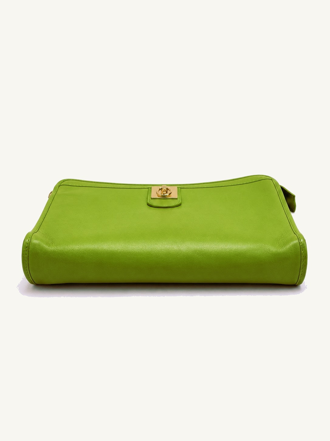 CÉLINE Pochette C cuir vert