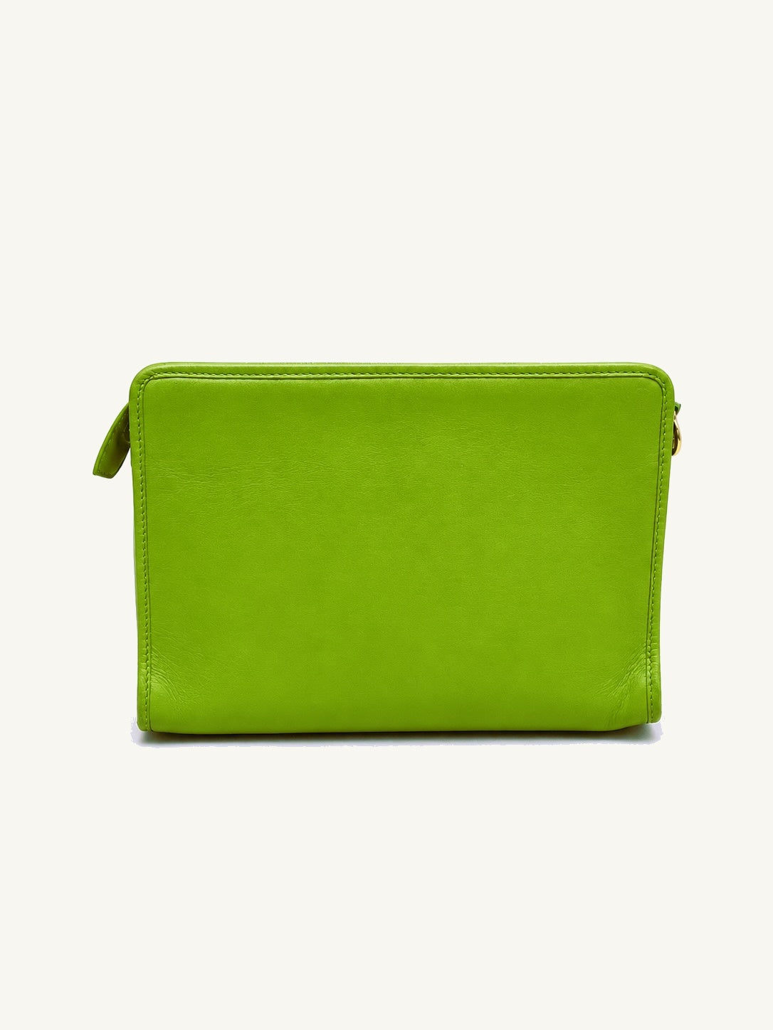 CÉLINE Pochette C cuir vert