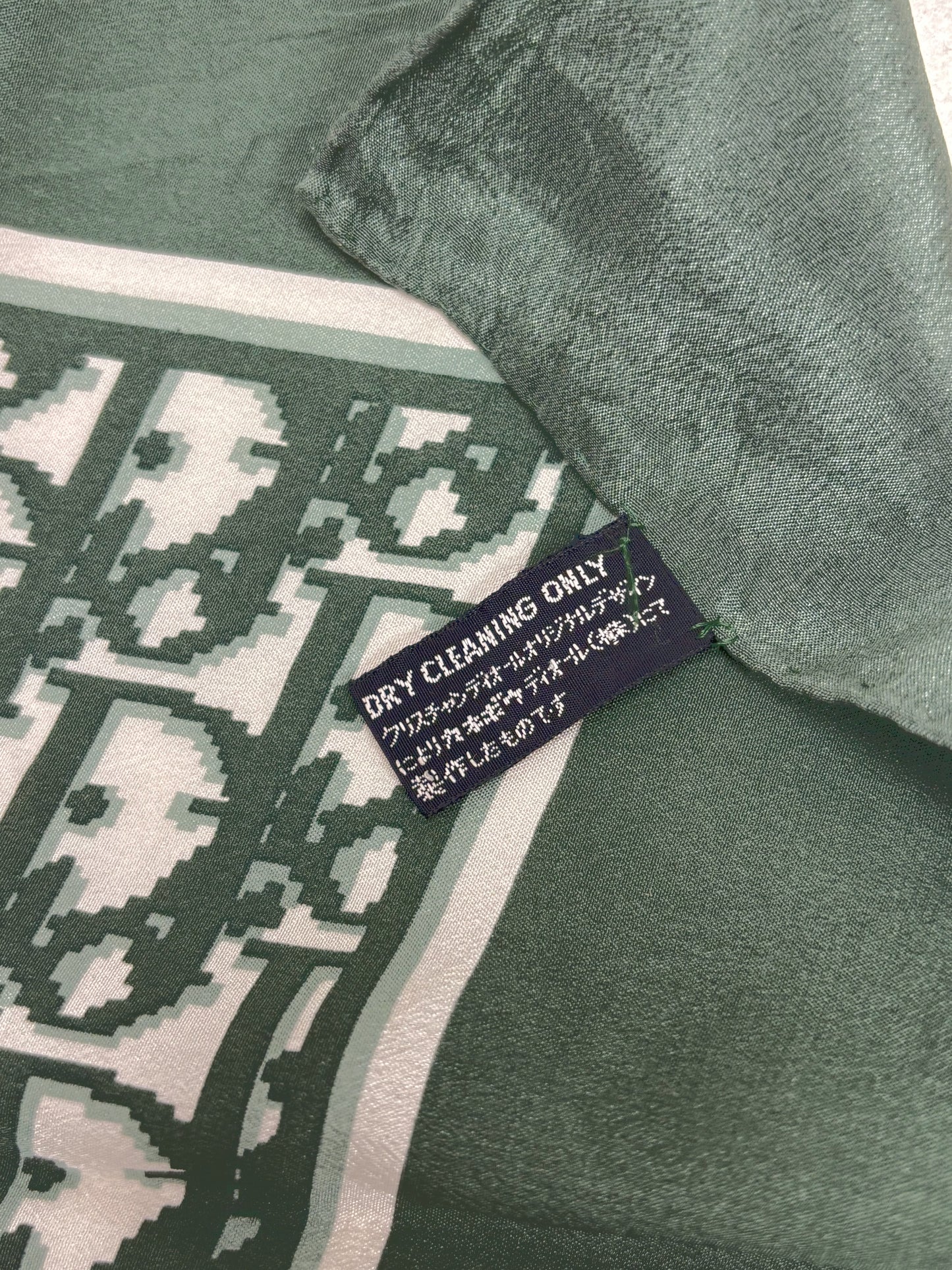 DIOR Foulard Carré Oblique en soie