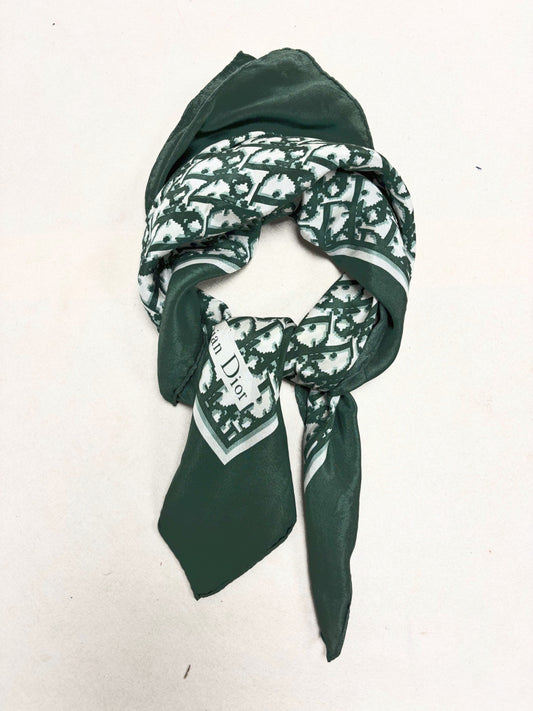 DIOR Foulard Carré Oblique en soie