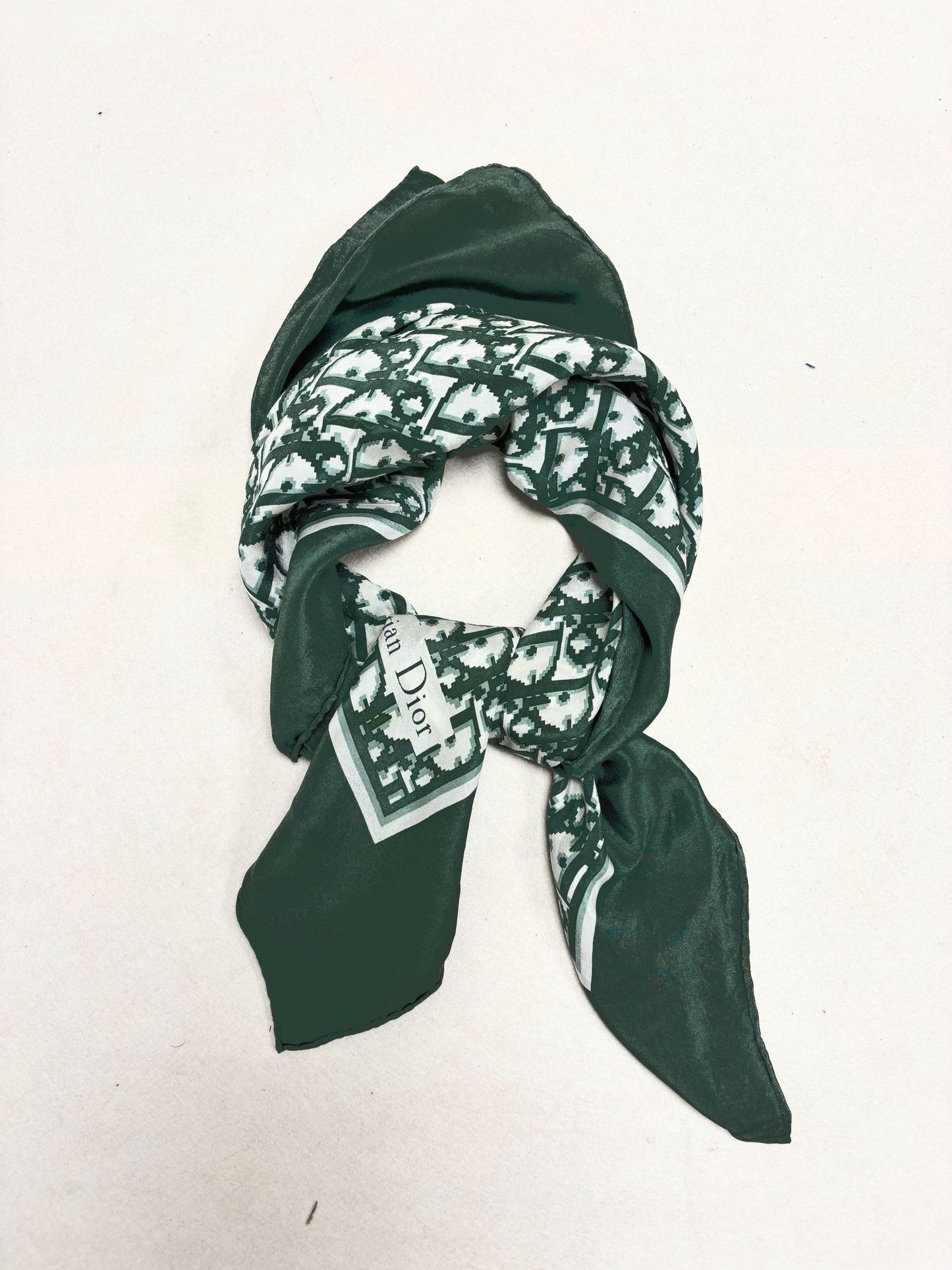 DIOR Foulard Carré Oblique en soie