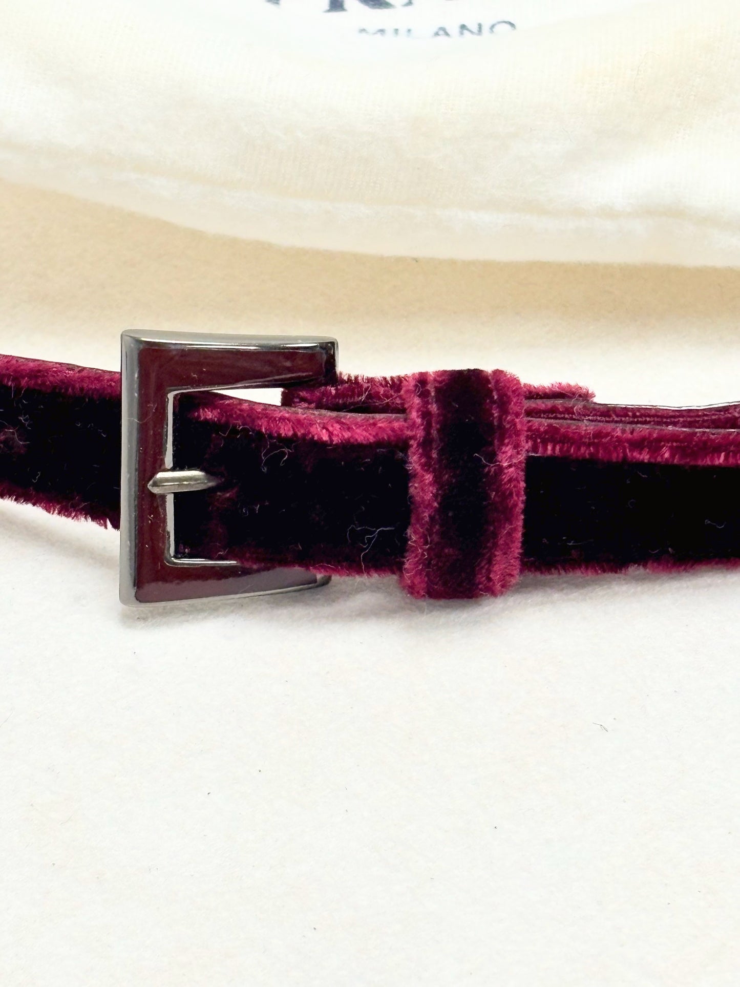 PRADA Ceinture en Velours