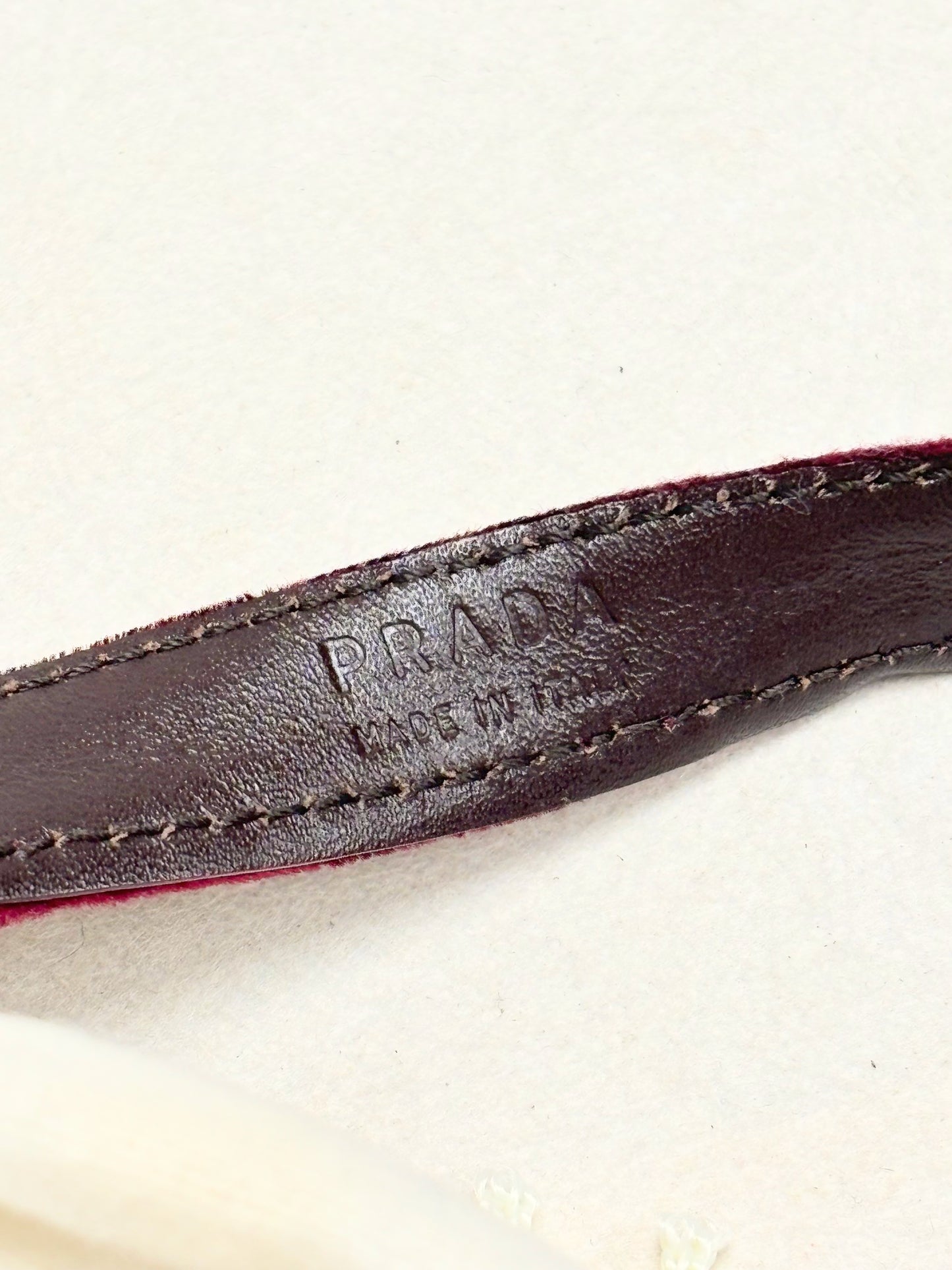 PRADA Ceinture en Velours