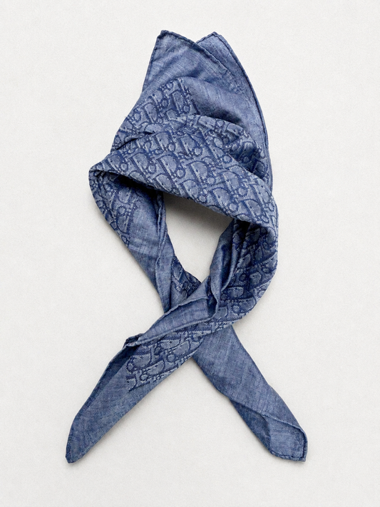 DIOR Foulard Carré Oblique en Coton